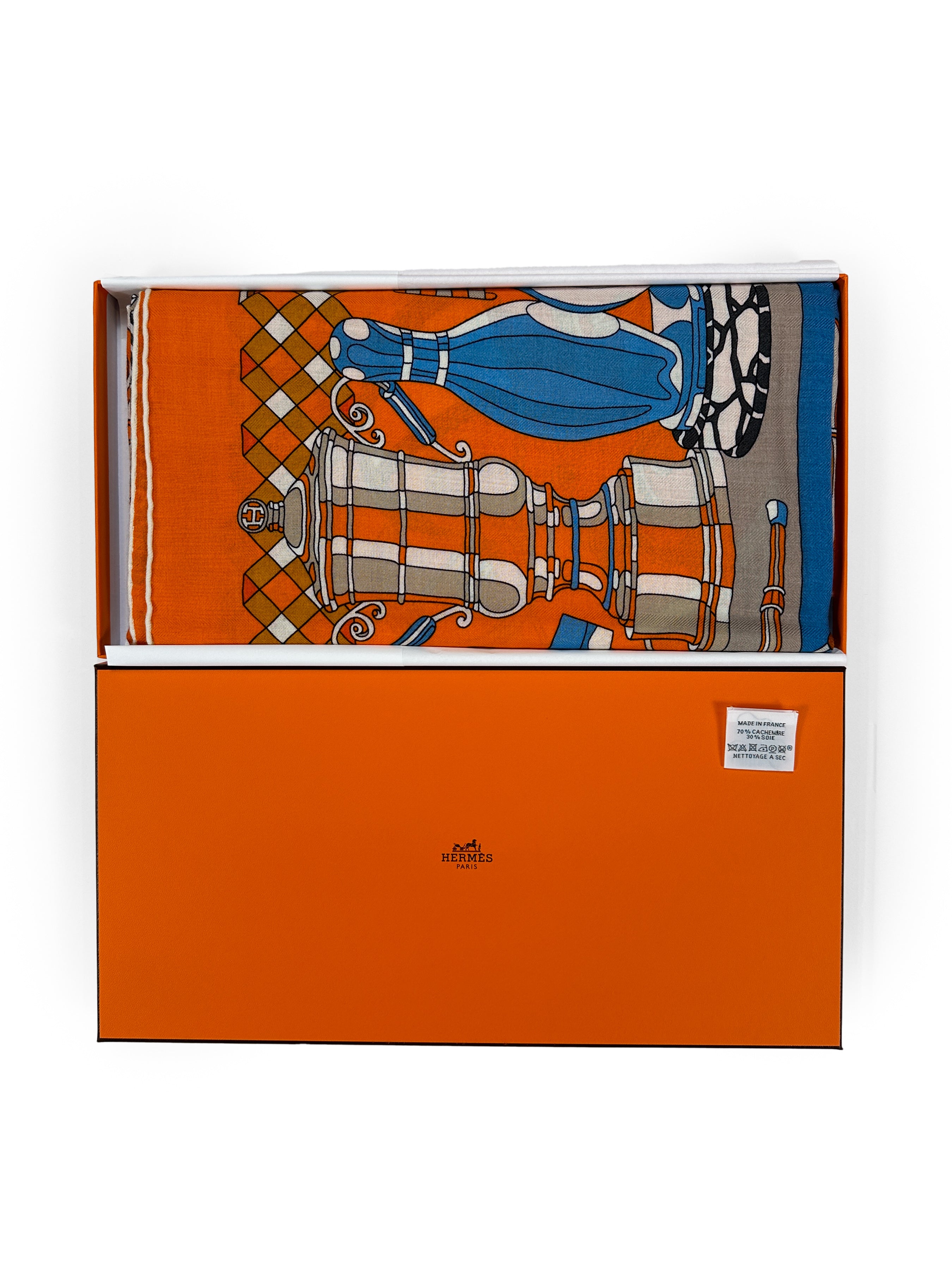 Hermès Les Trophées Cashmere Silk 140