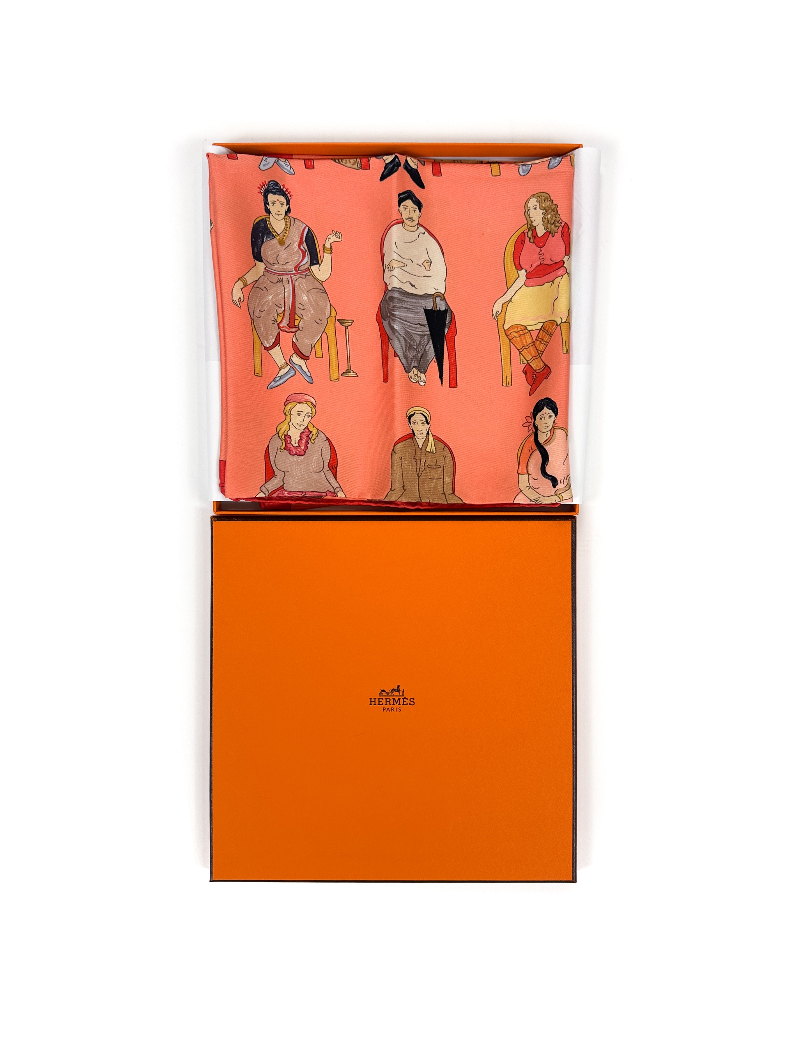 90s HERMES（エルメス）ボーダー ポロシャツ/M/マルチカラー Hermès Colour Masala 90