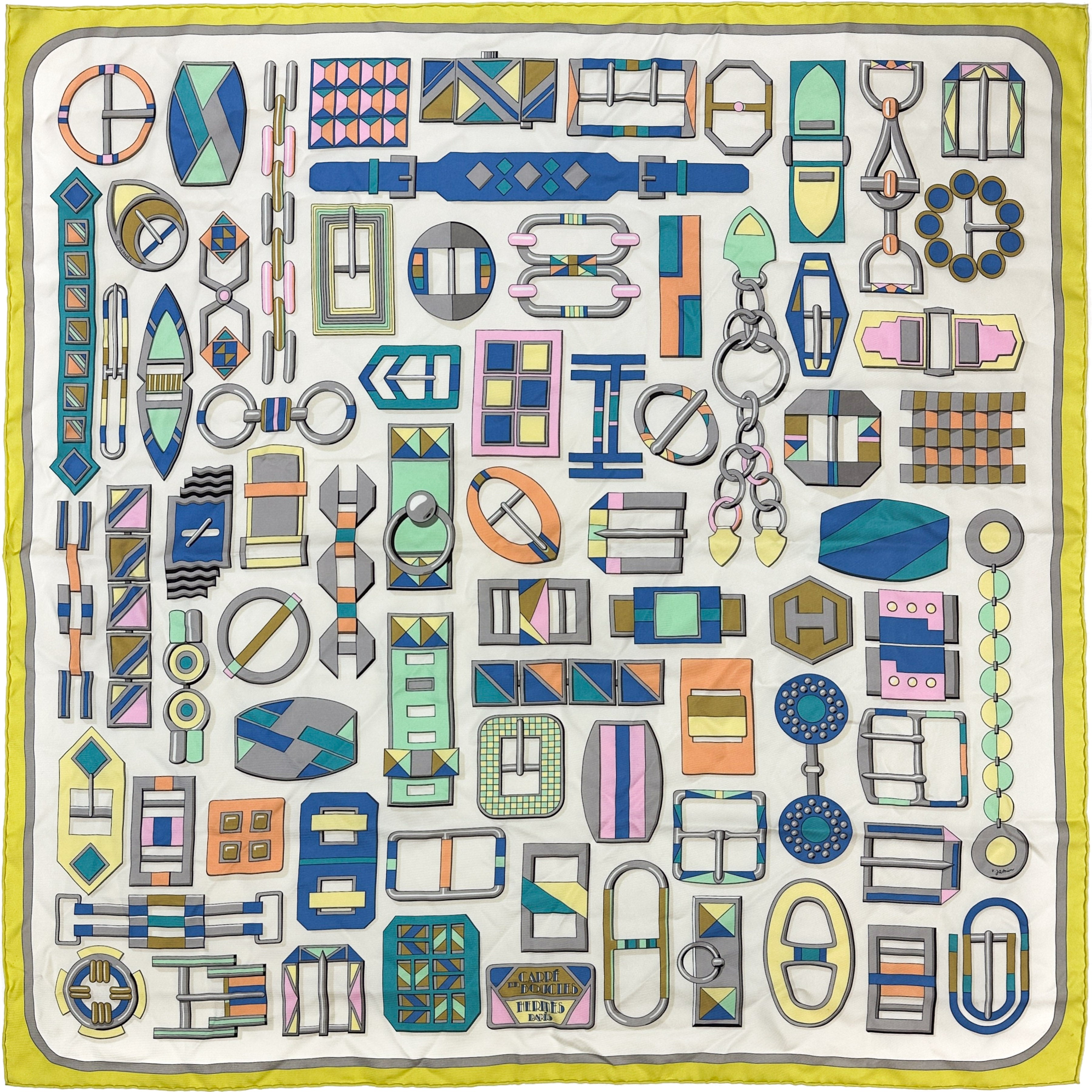 Hermès Carré en Boucles 90