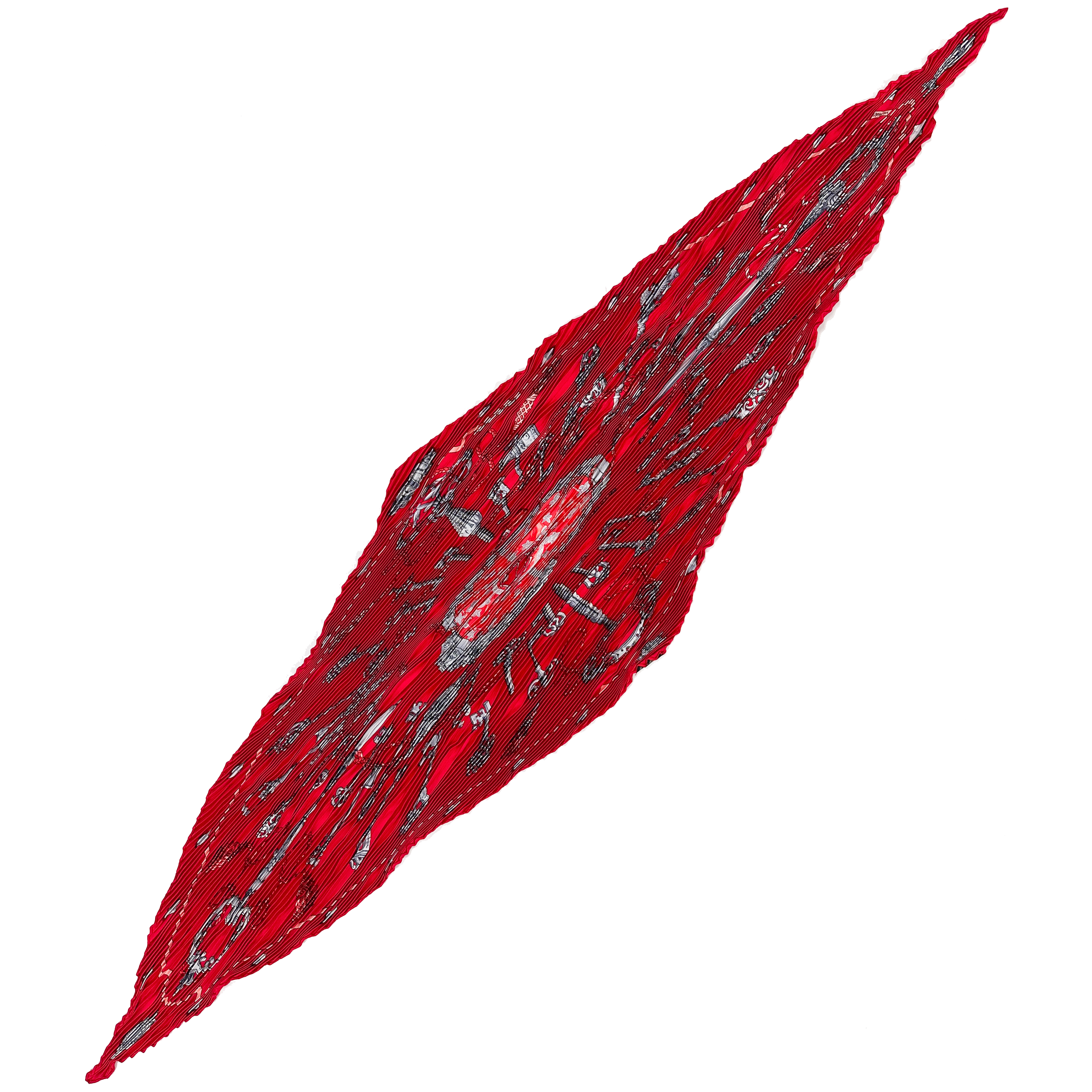 Hermès Les Cles Plissé 90