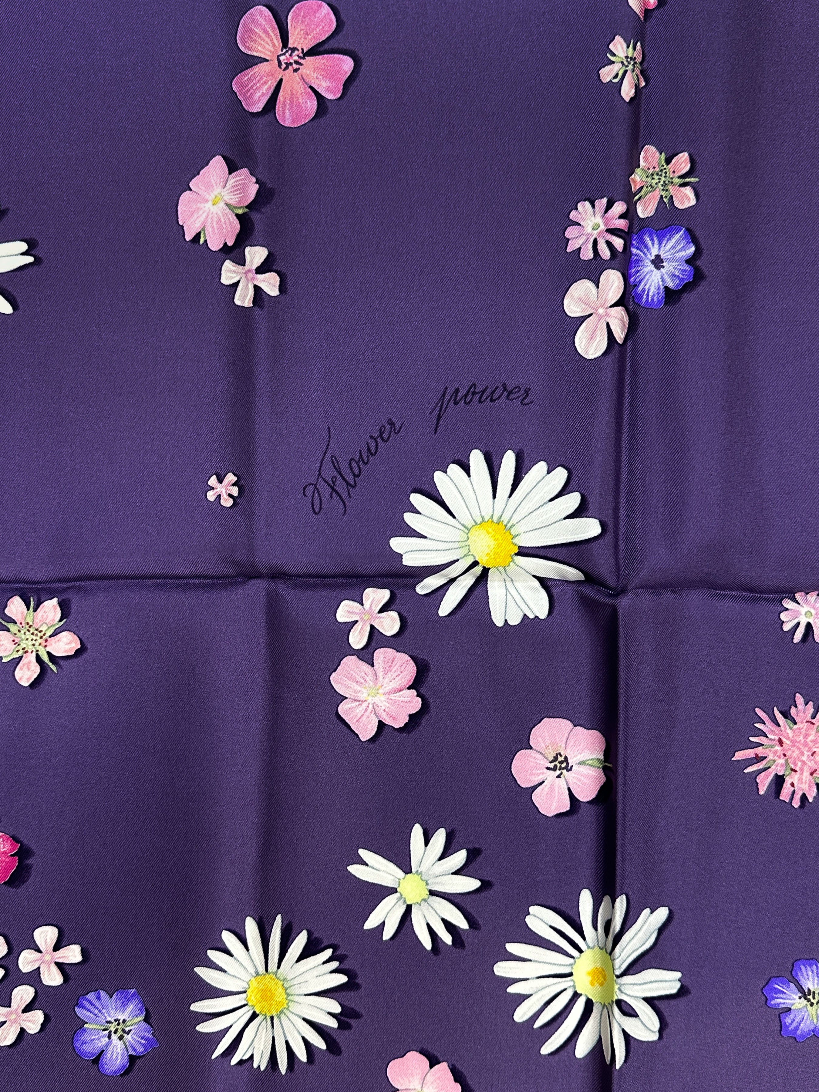 Hermès Flower Power 90