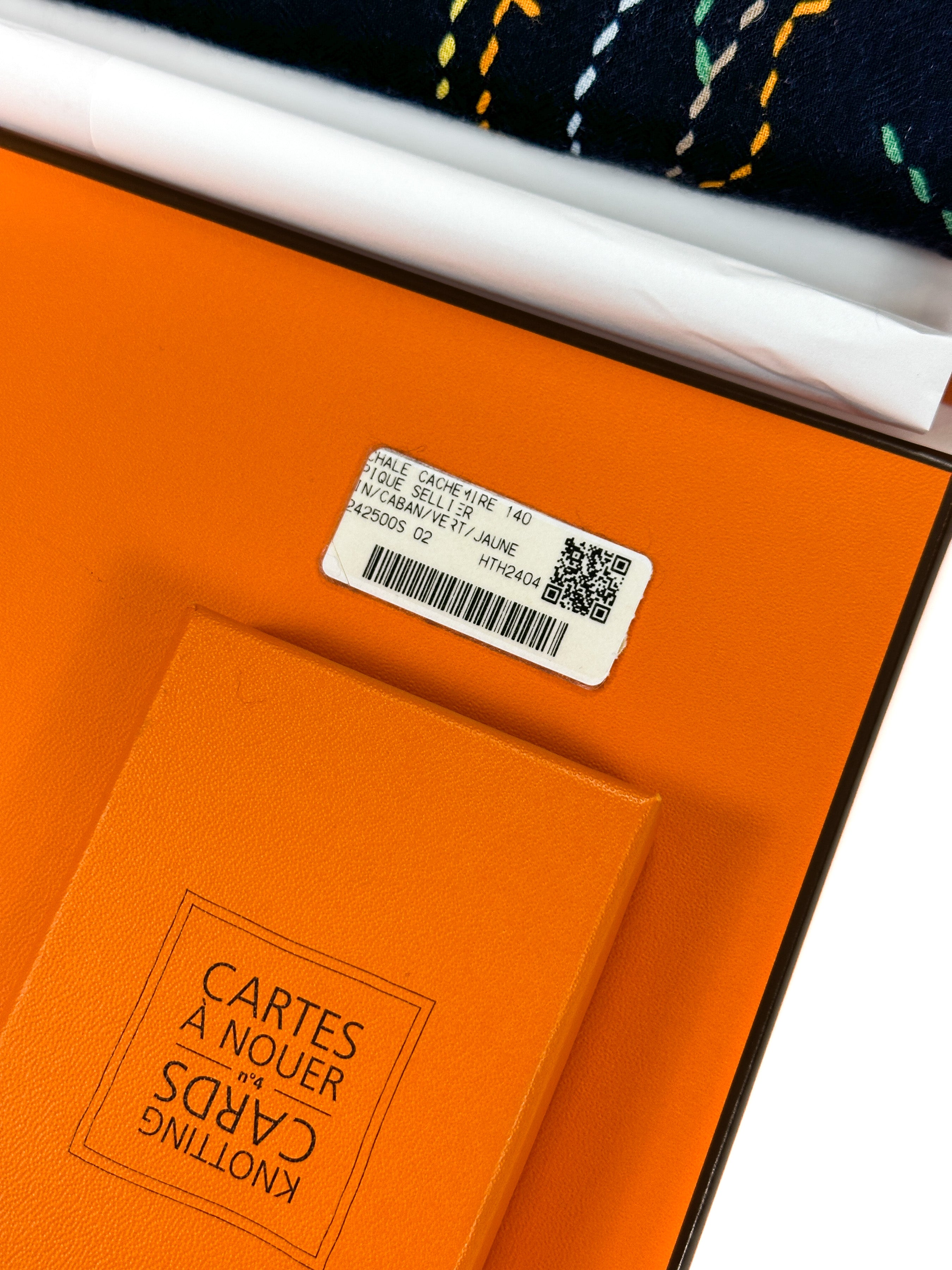 Hermès Pique Sellier Cashmere Silk 140