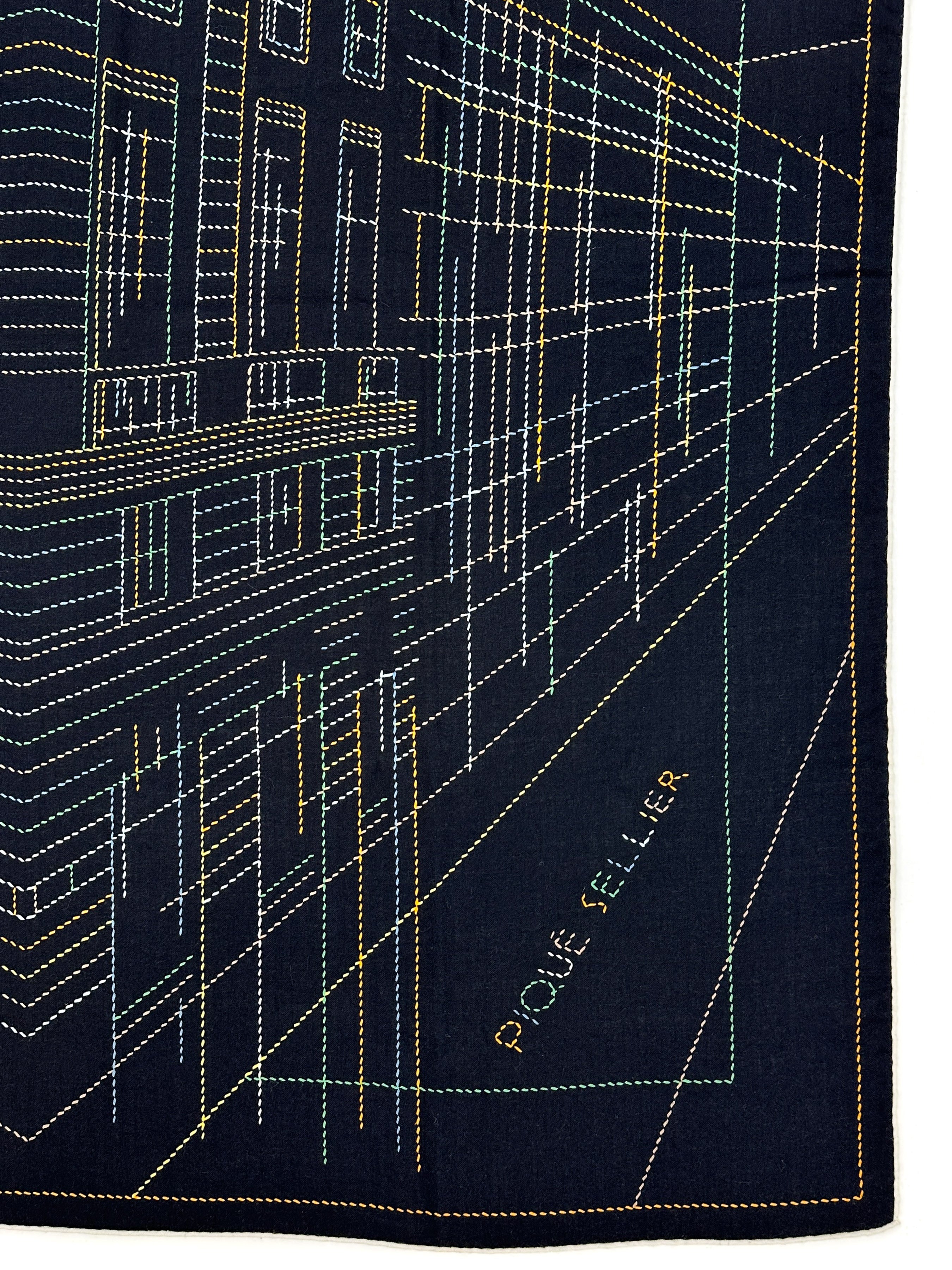 Hermès Pique Sellier Cashmere Silk 140