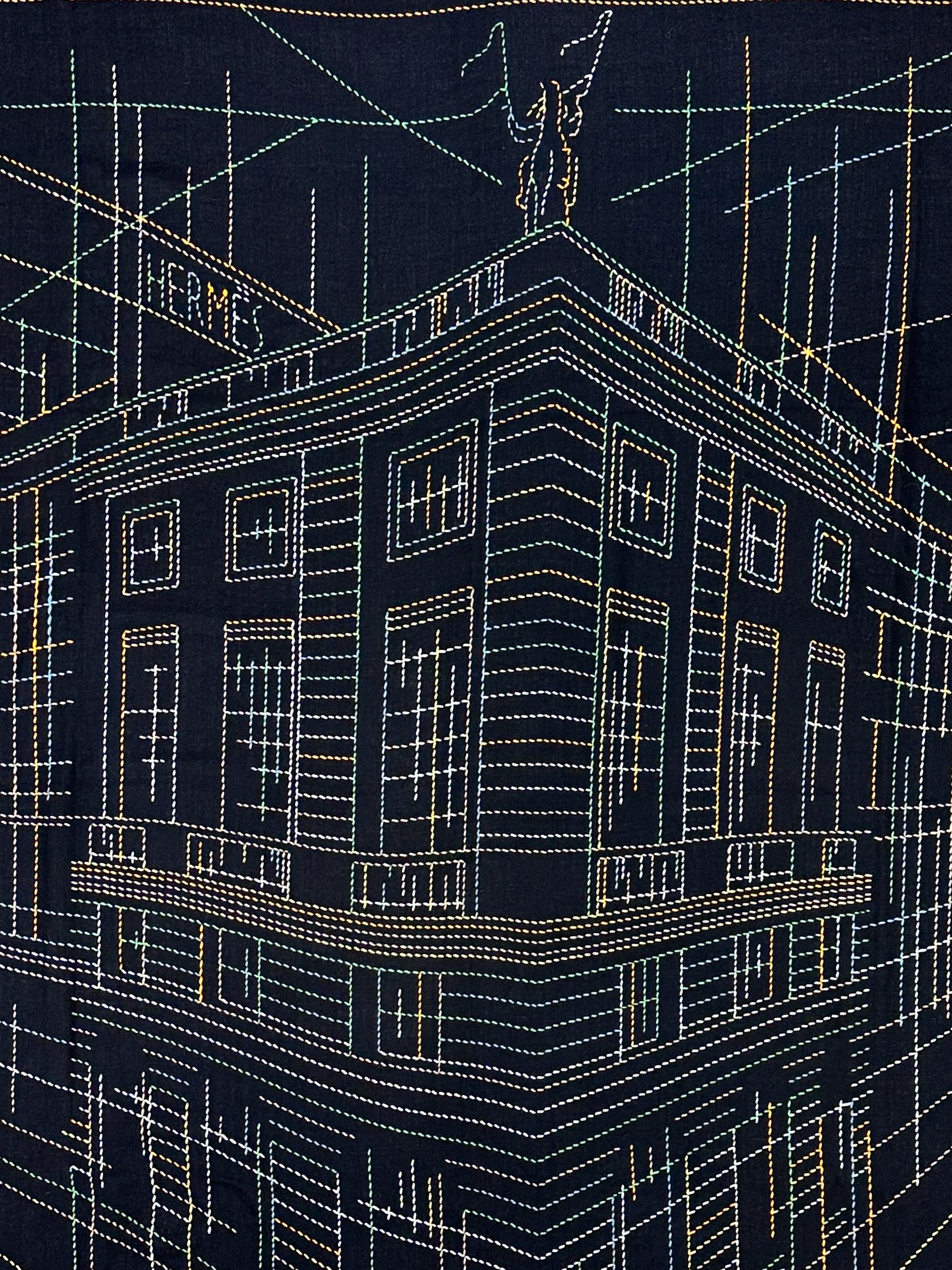 Hermès Pique Sellier Cashmere Silk 140