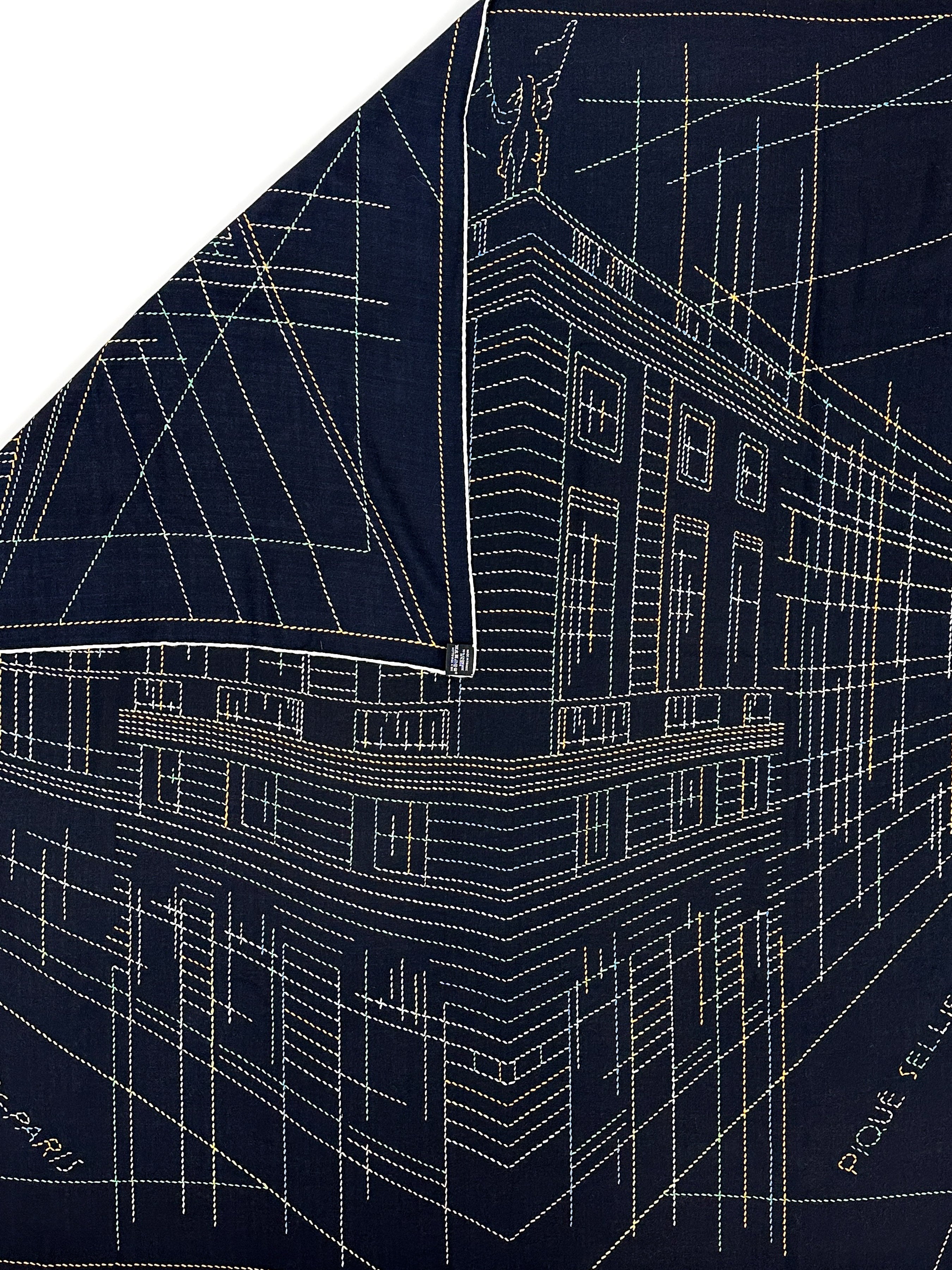 Hermès Pique Sellier Cashmere Silk 140