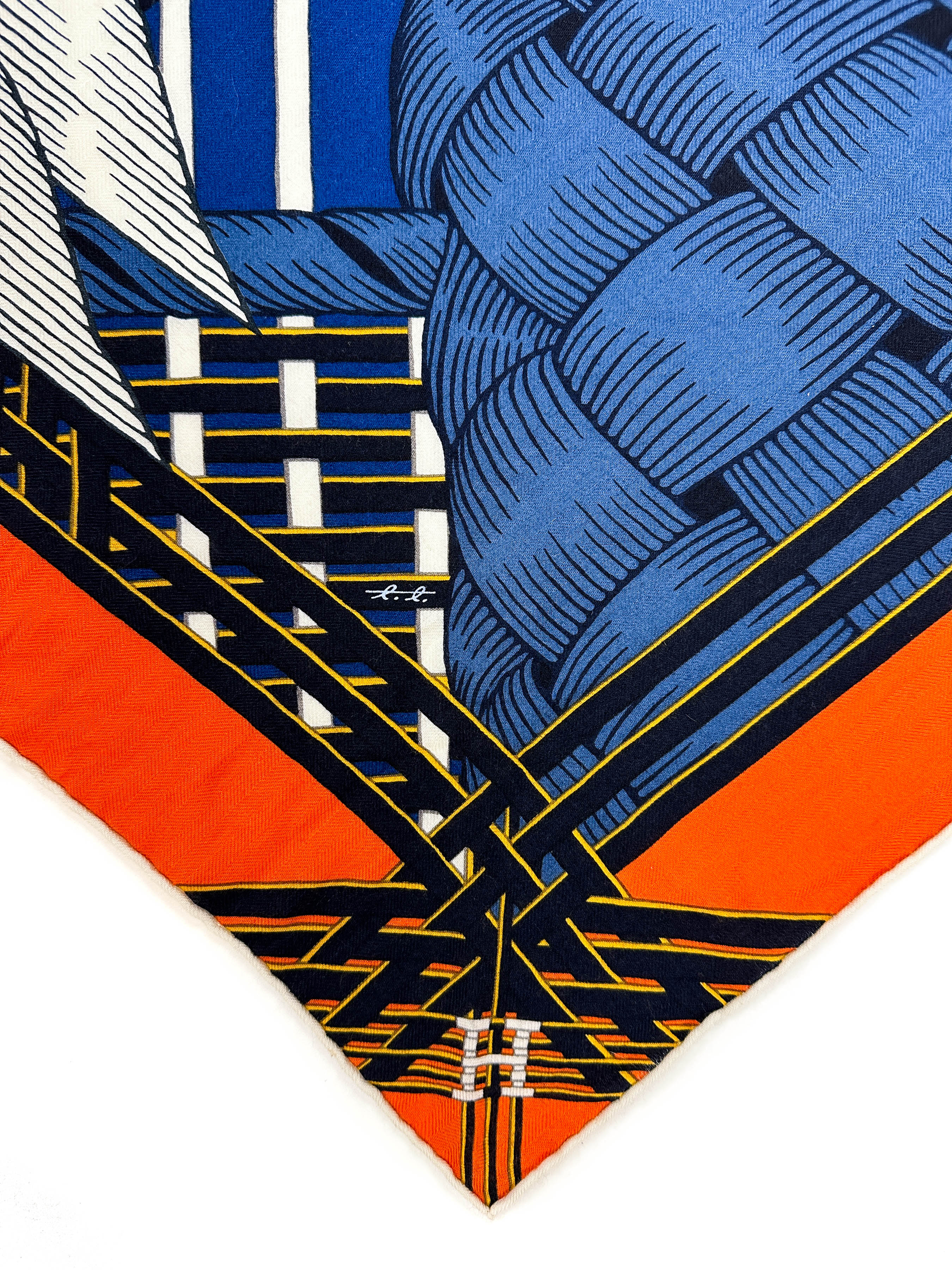 Hermès Masan & Masan Cashmere Silk Giant Triangle