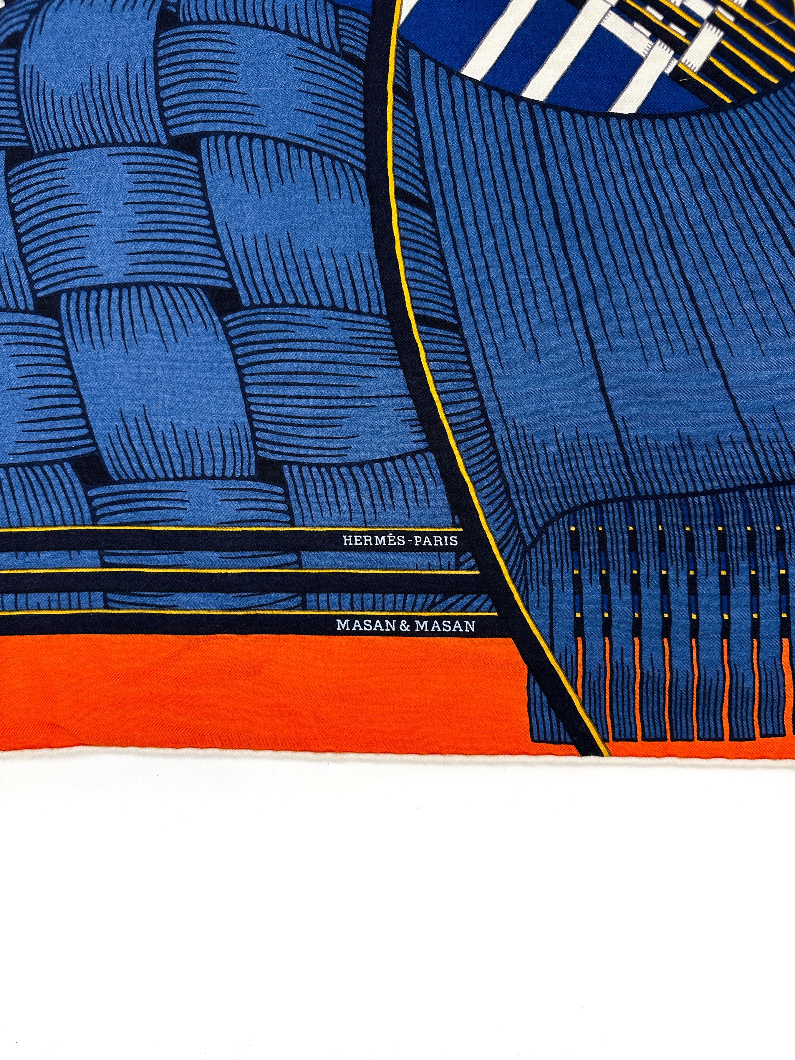 Hermès Masan & Masan Cashmere Silk Giant Triangle