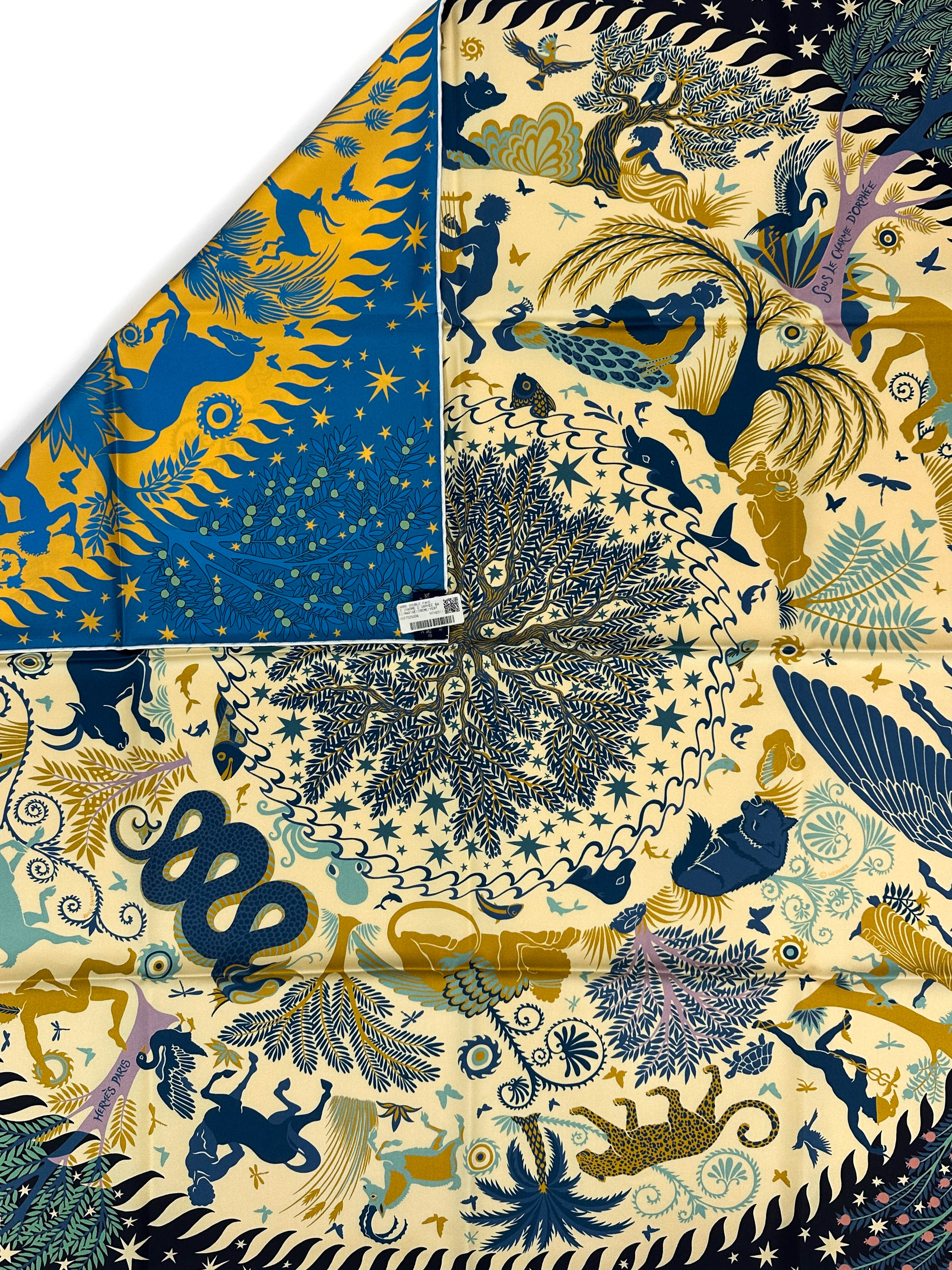 Hermès Sous le Charme d'Orphée Double Face 90