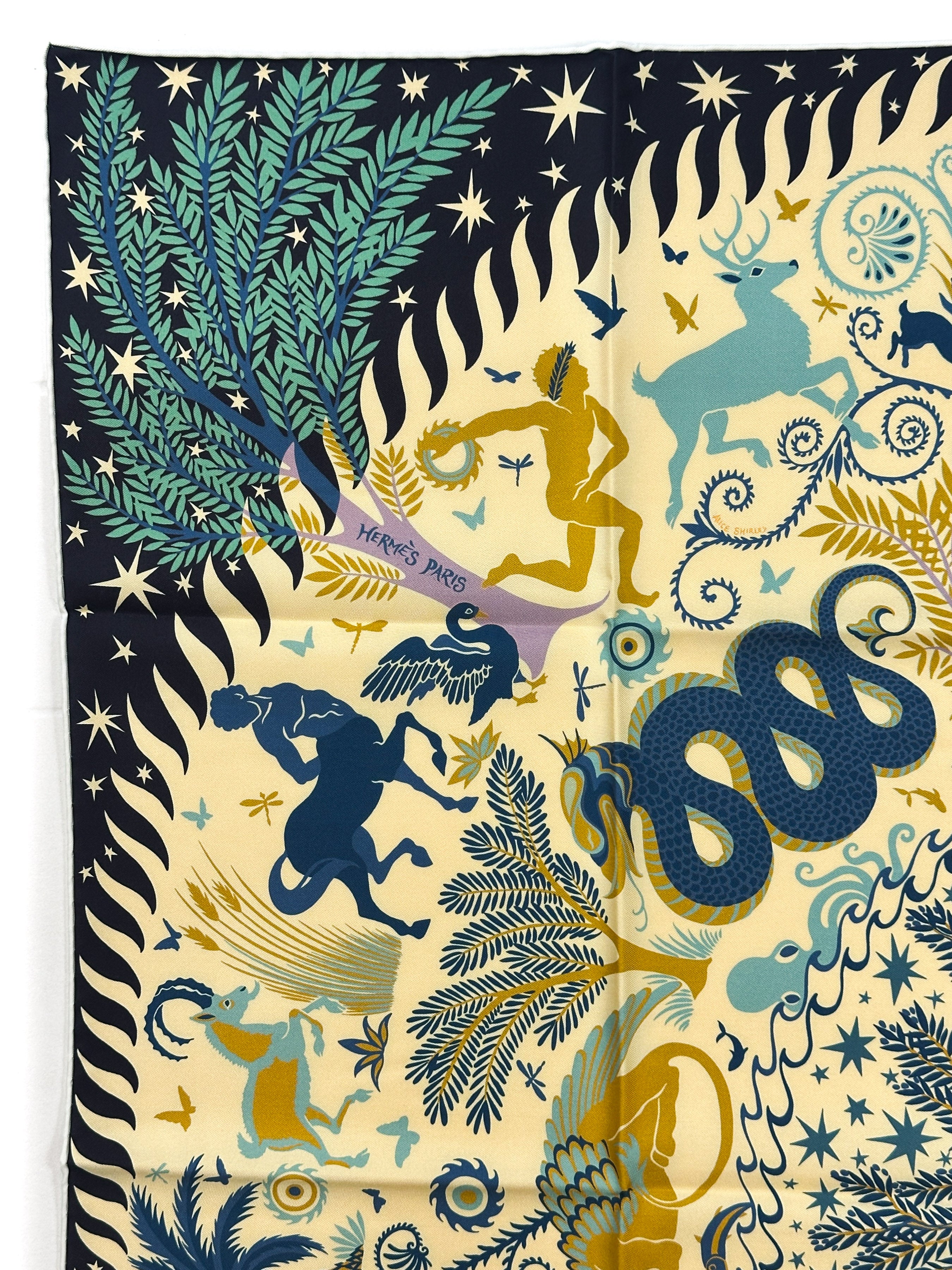 Hermès Sous le Charme d'Orphée Double Face 90