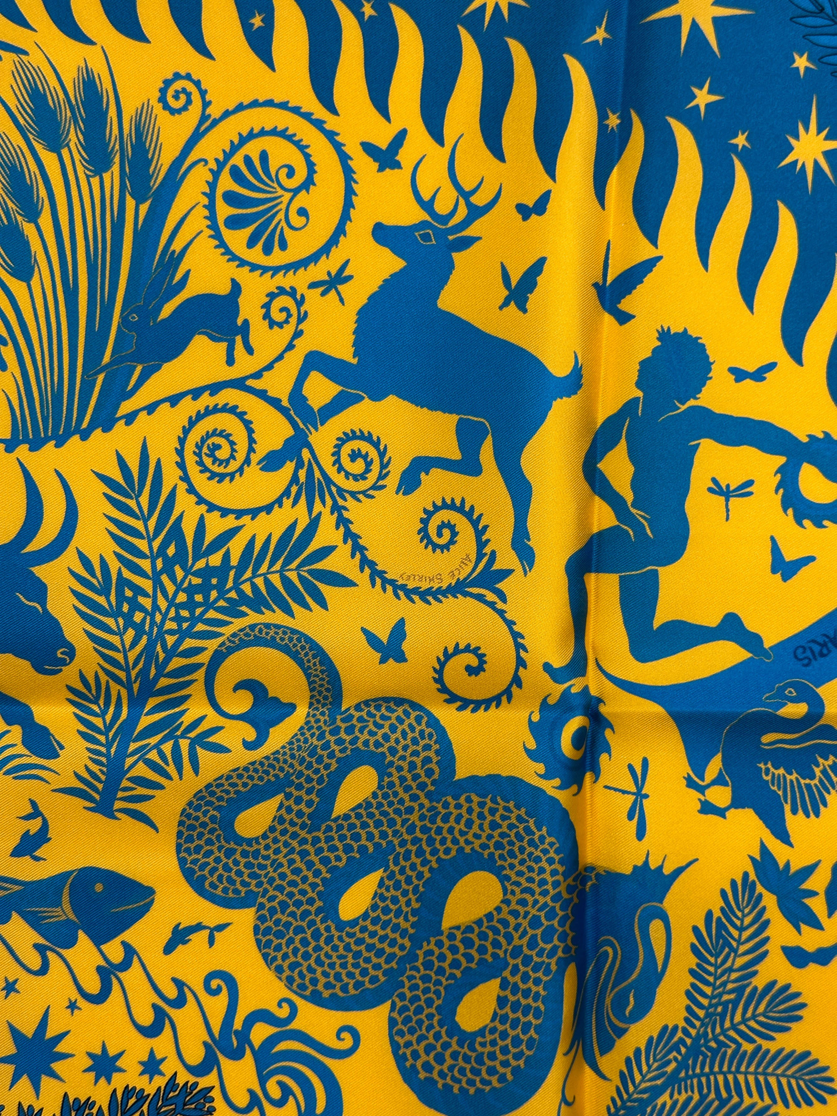 Hermès Sous le Charme d'Orphée Double Face 90