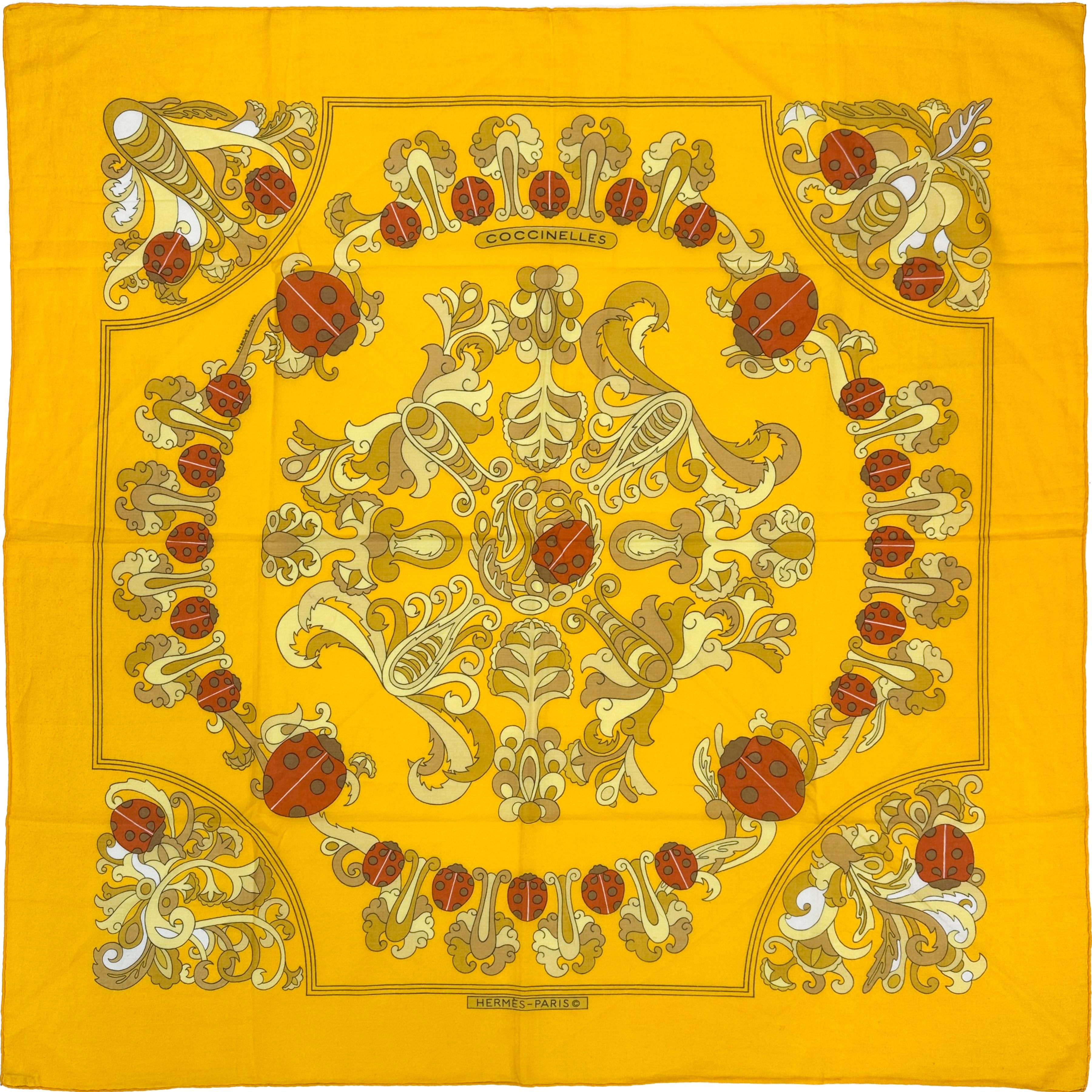 Hermès Les Coccinelles Cotton 90