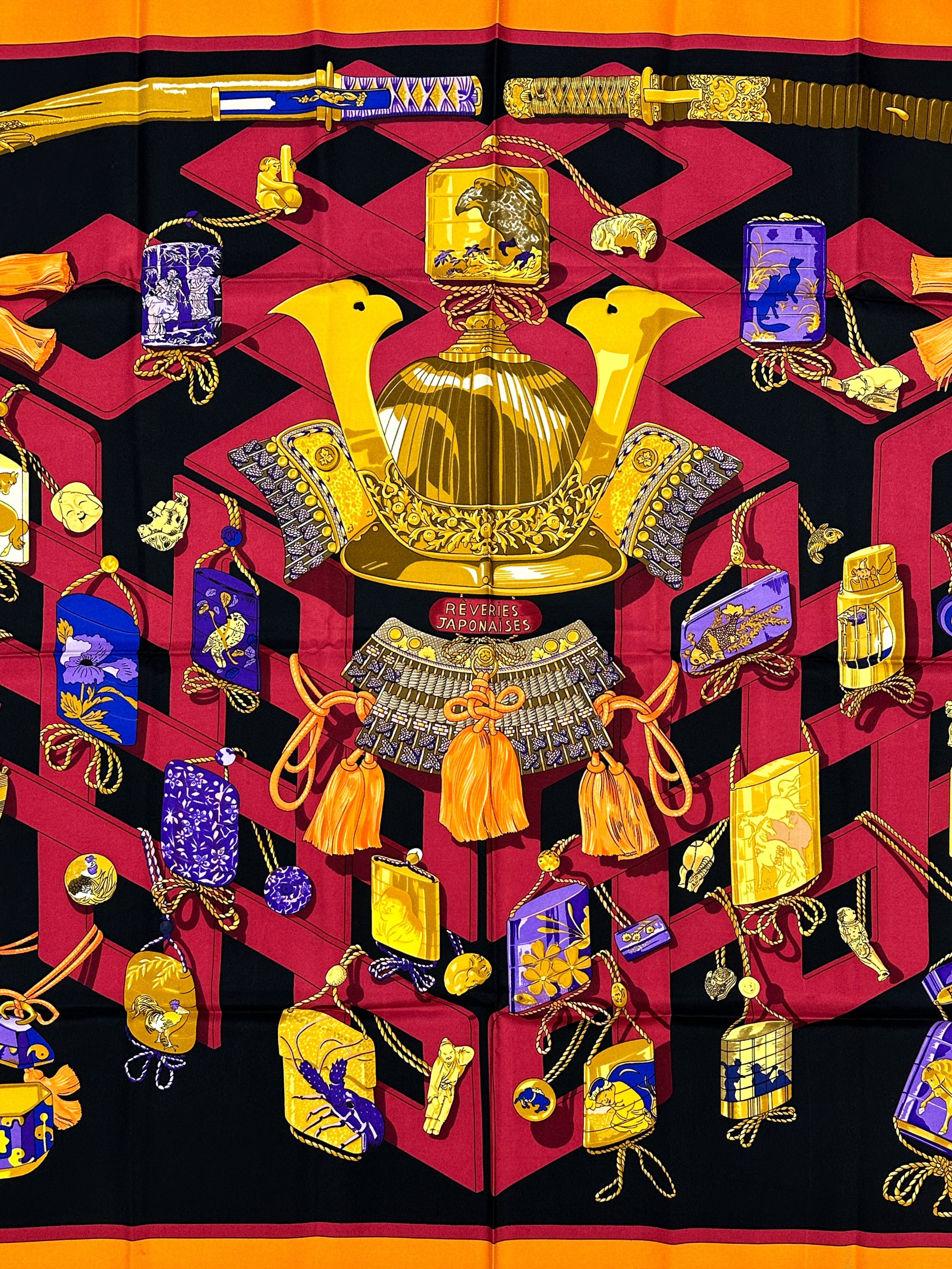 エルメス HERMES「REVERIES JAPONAISES」スカーフ Hermès Rêveries Japonaises 90