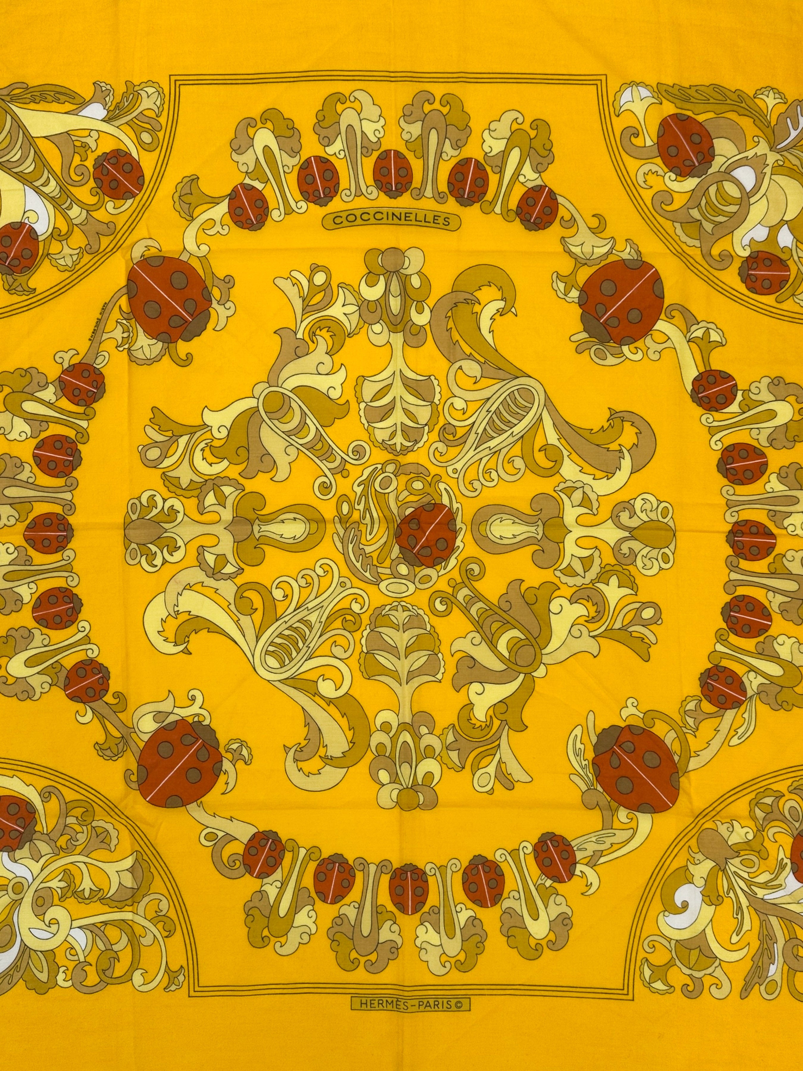 Hermès Les Coccinelles Cotton 90