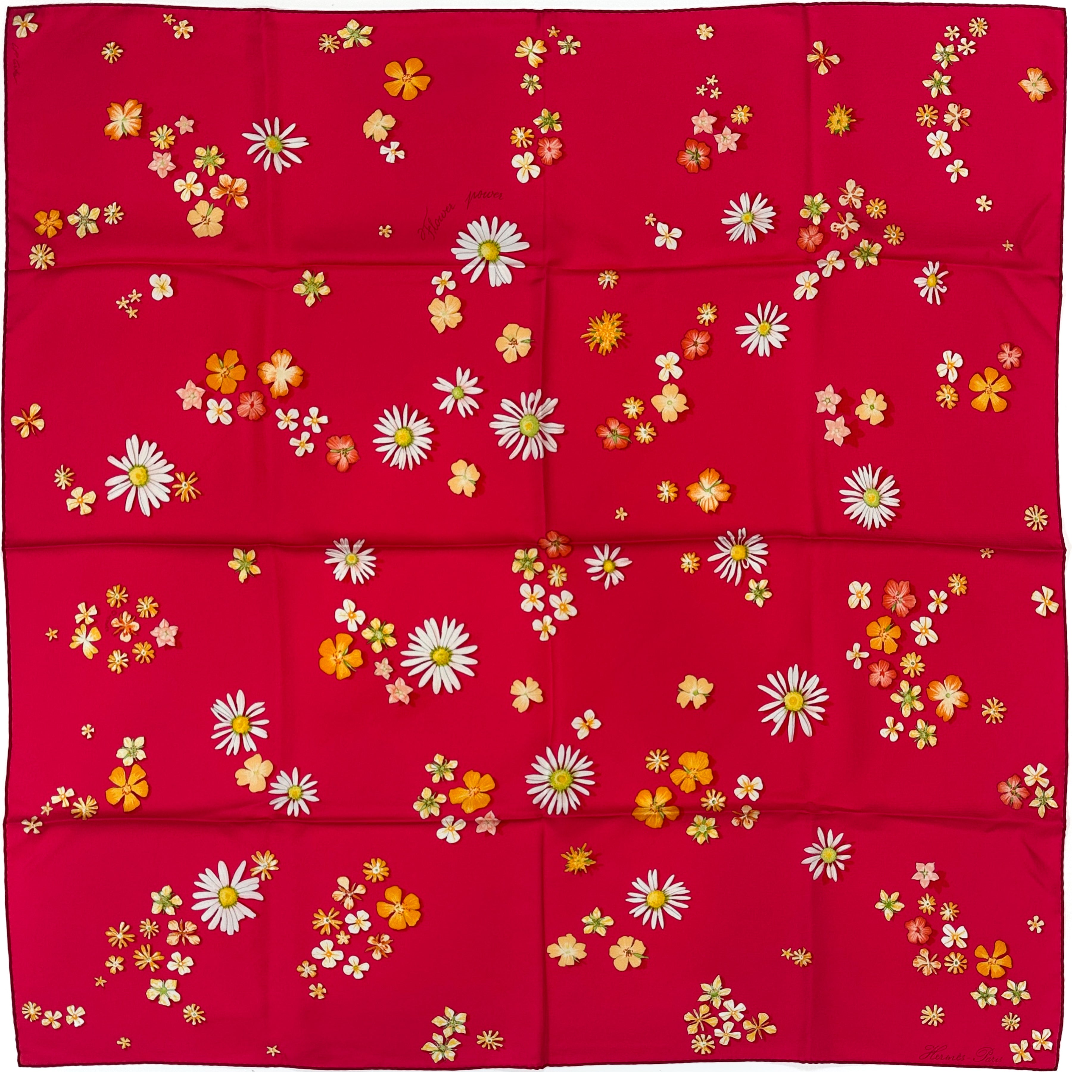 Hermès Flower Power 90