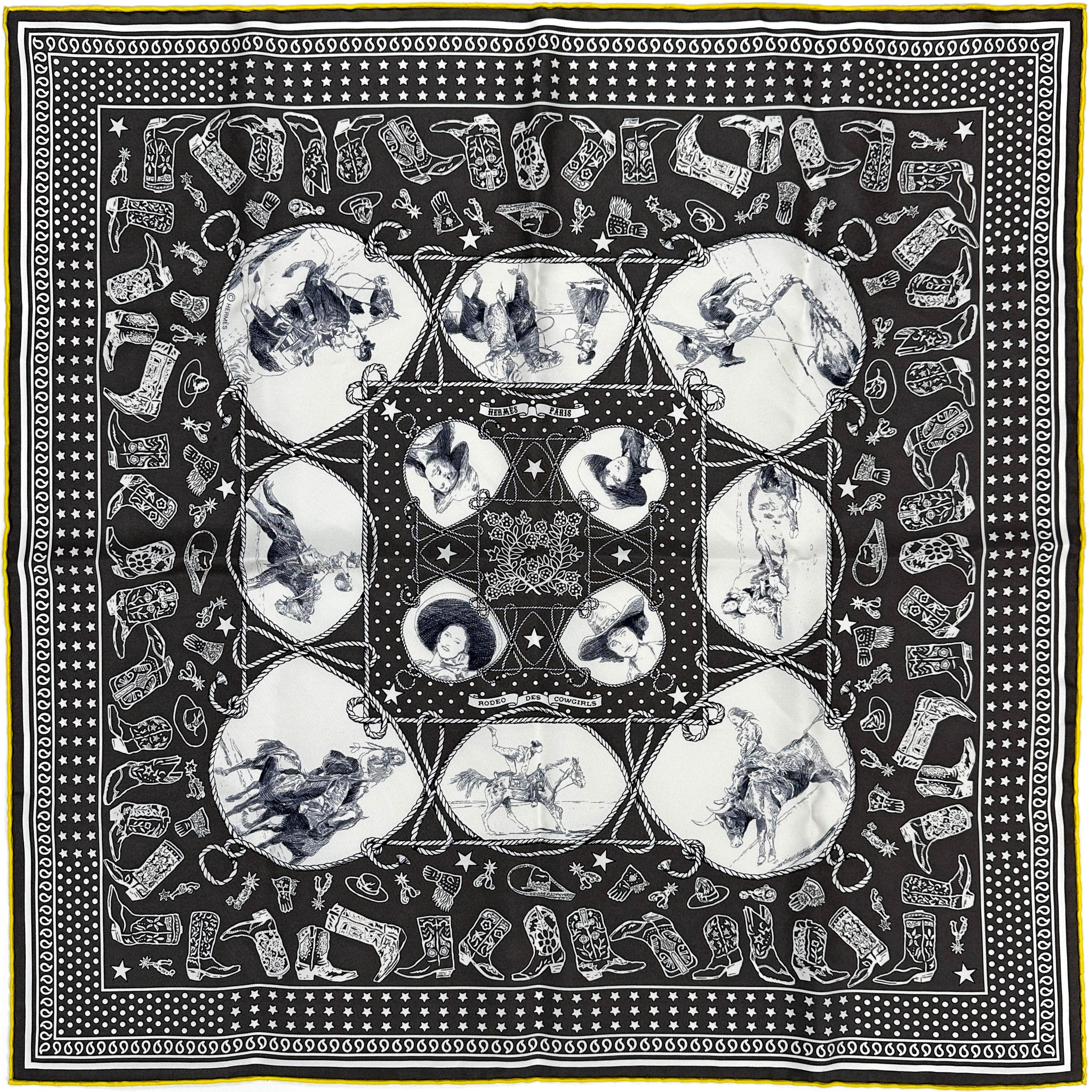 HERMES マルジェラ期 RODEO DES COWGIRLS ベスト Hermès Rodéo des Cowgirls Bandana 55
