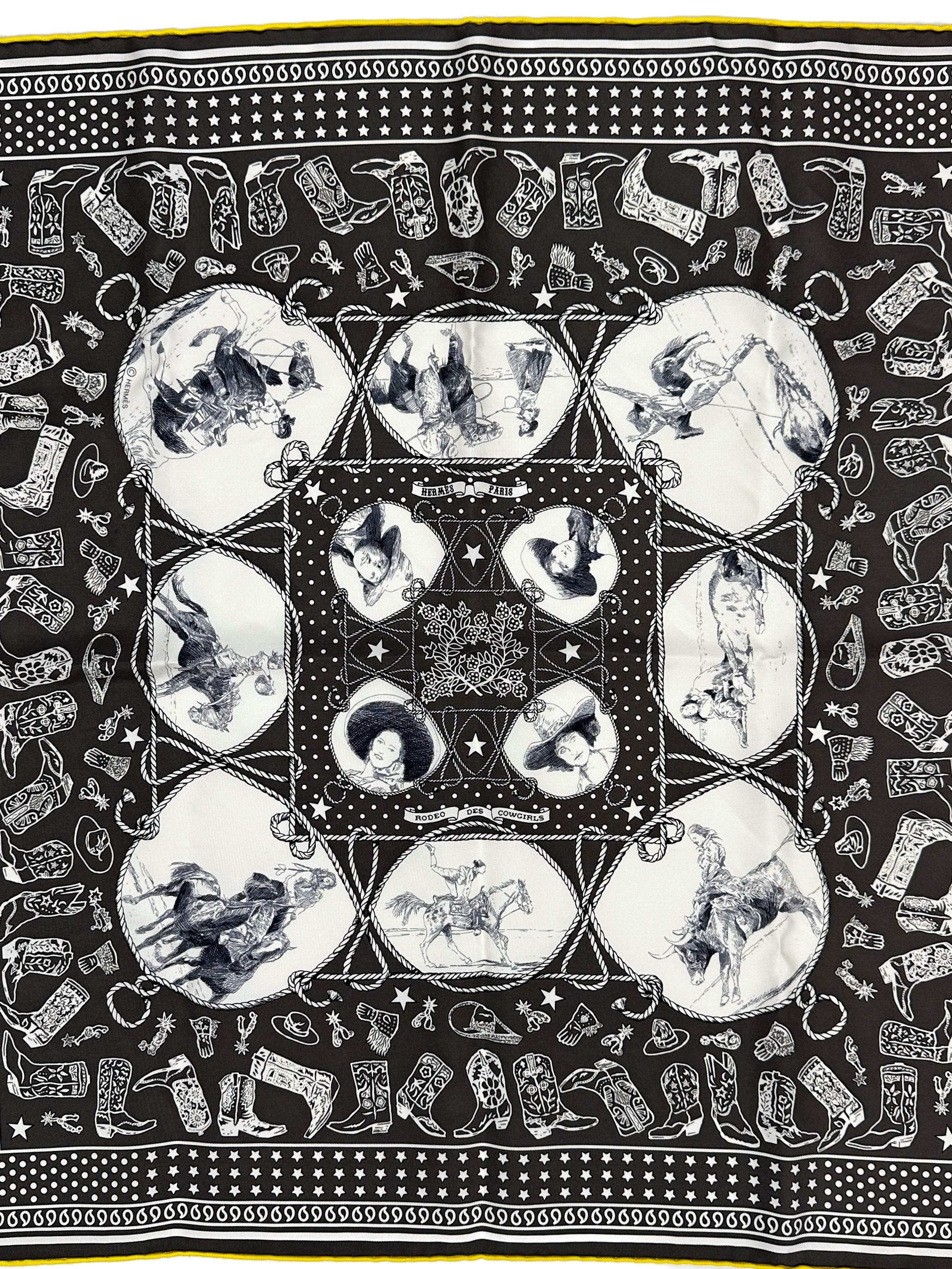 Hermès Rodéo des Cowgirls Bandana 55