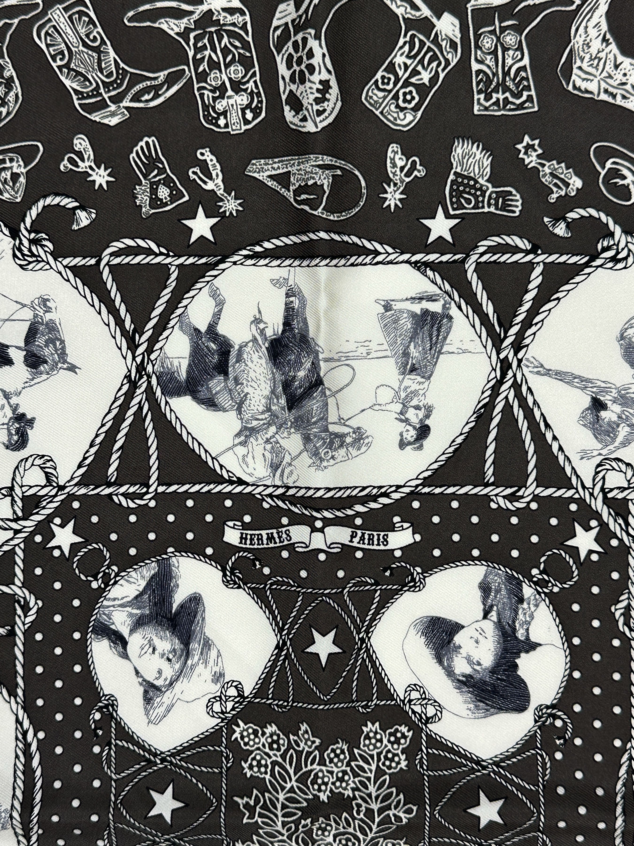Hermès Rodéo des Cowgirls Bandana 55