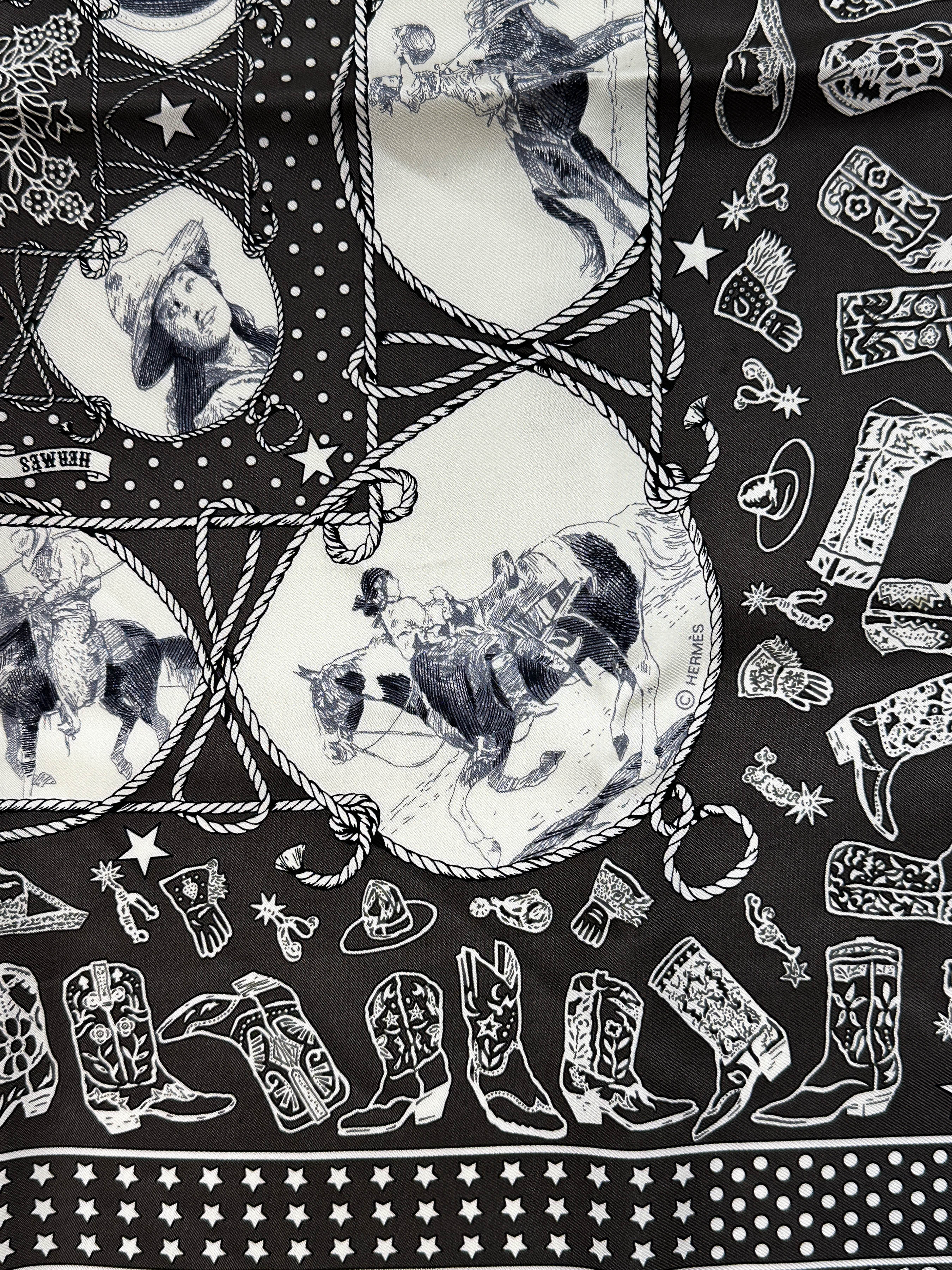Hermès Rodéo des Cowgirls Bandana 55