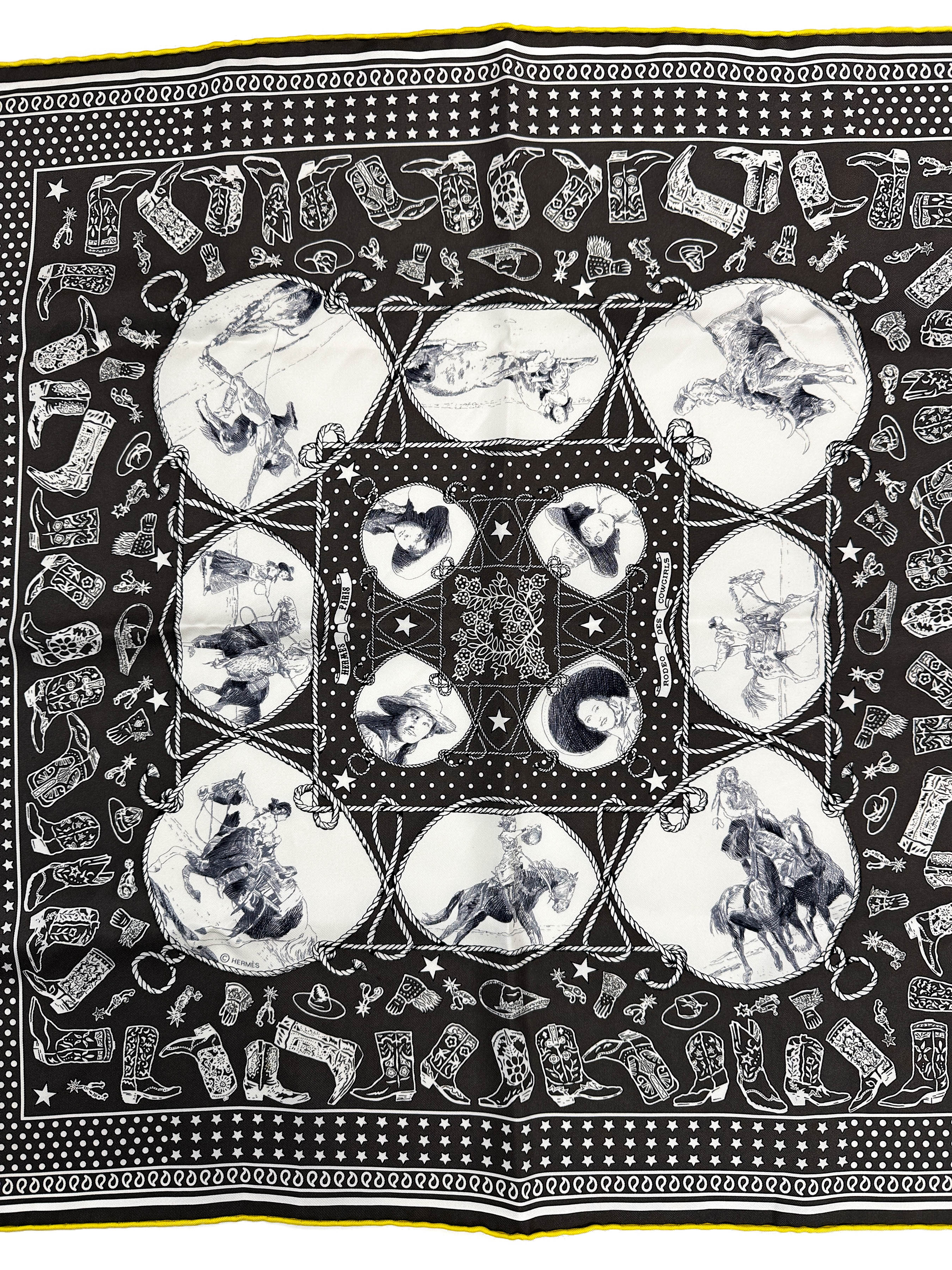 Hermès Rodéo des Cowgirls Bandana 55