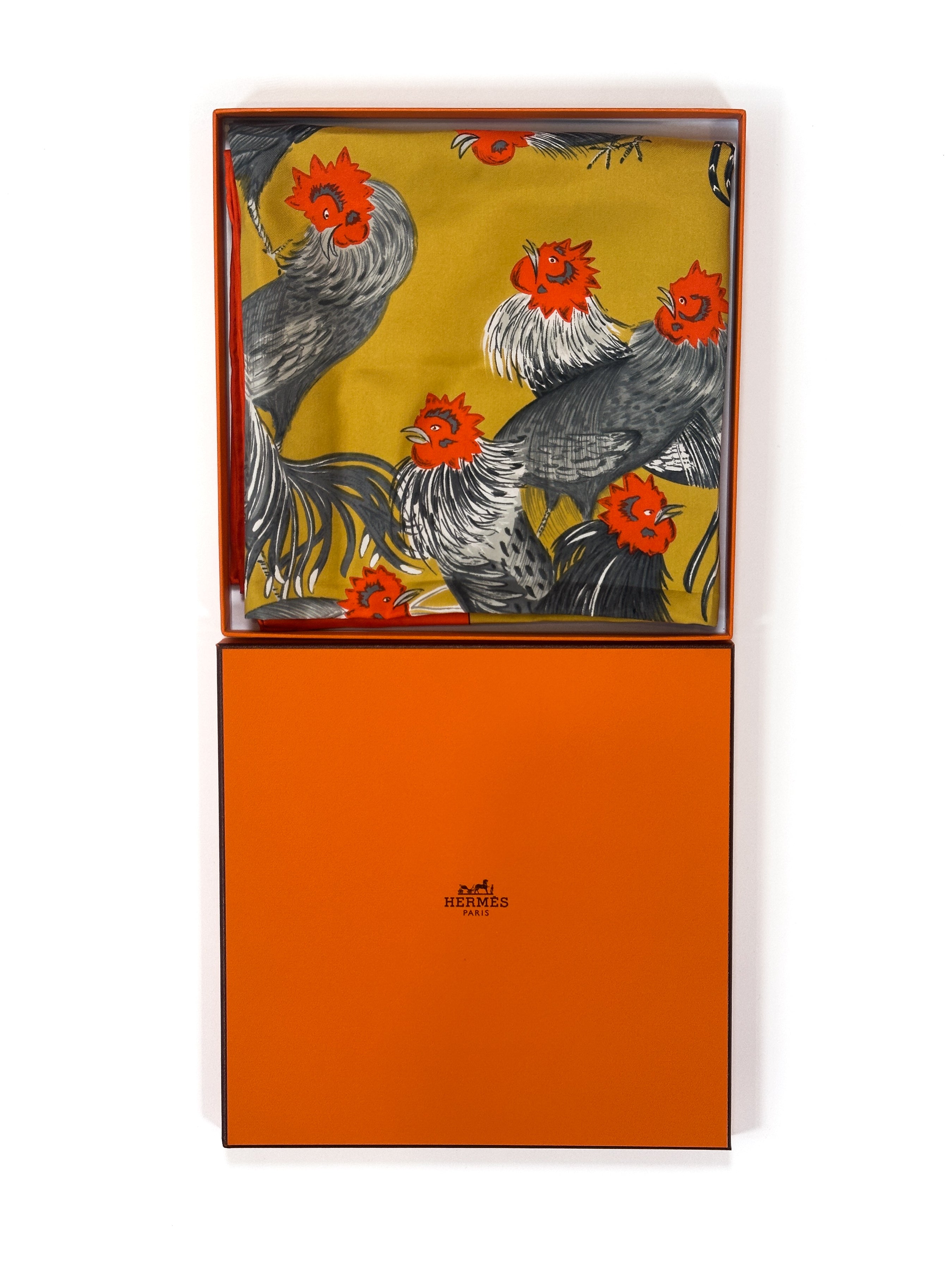 Hermès Les Coqs 90