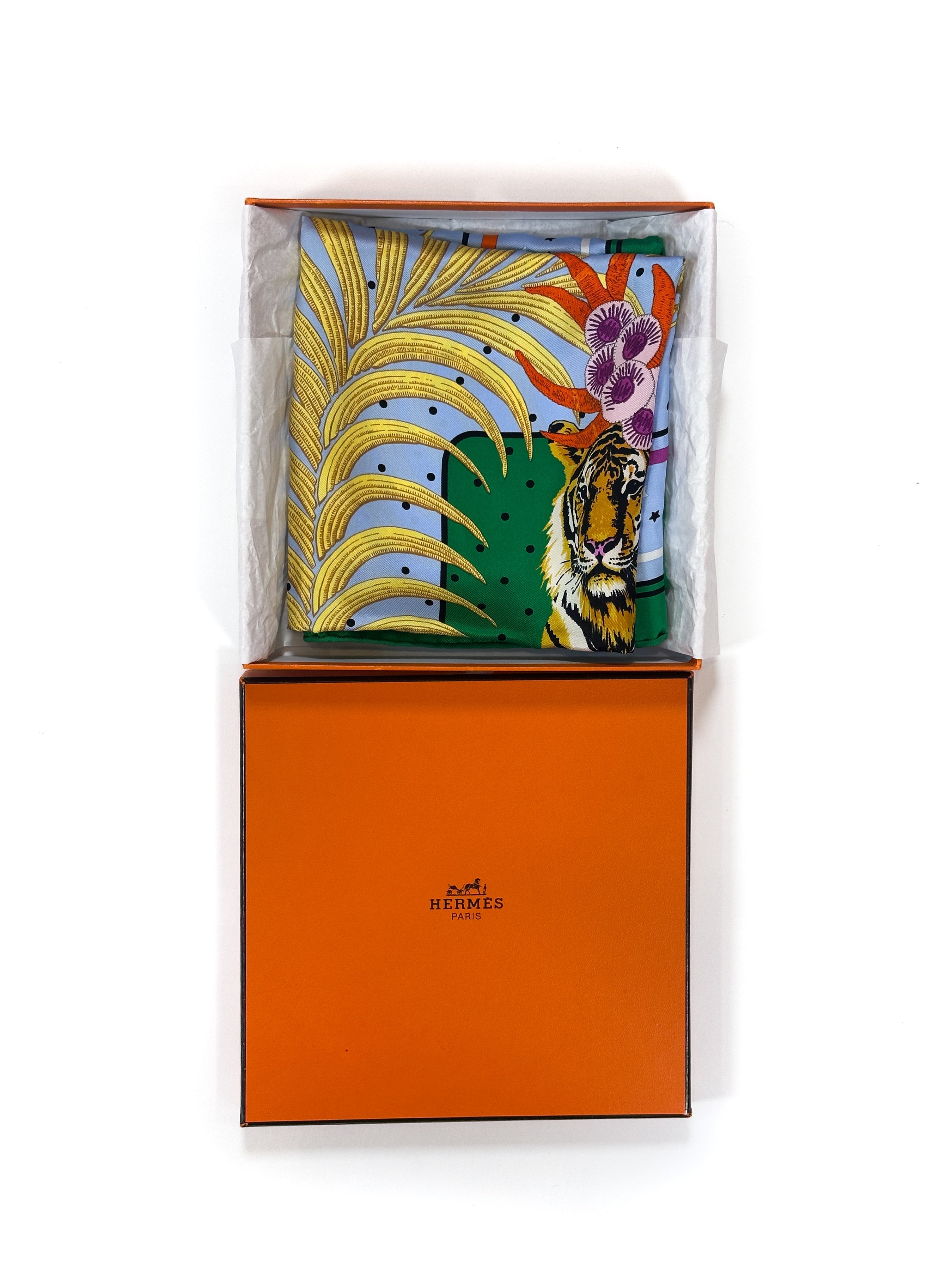 Hermès Tigre Royal Fleuri 70