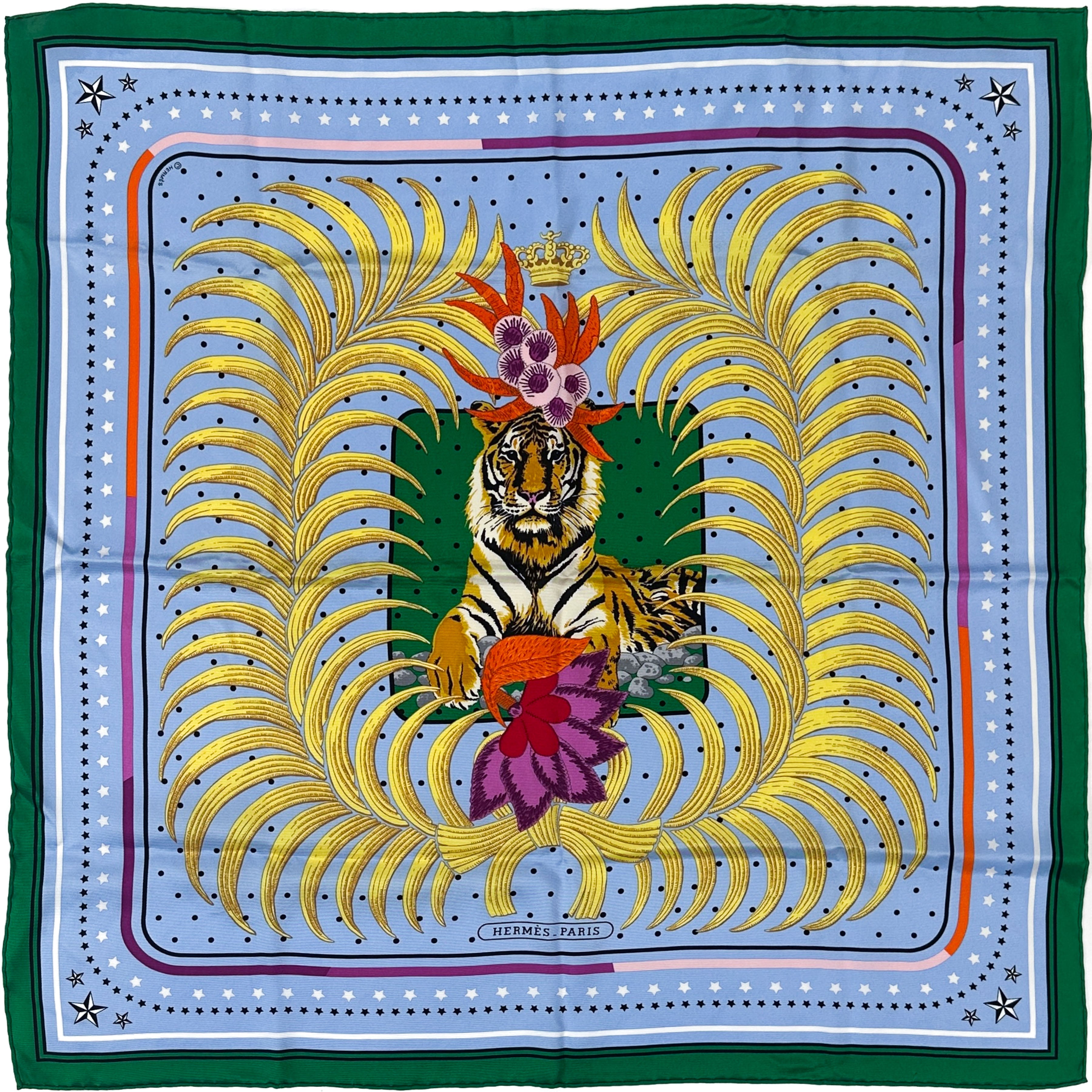 Hermès Tigre Royal Fleuri 70