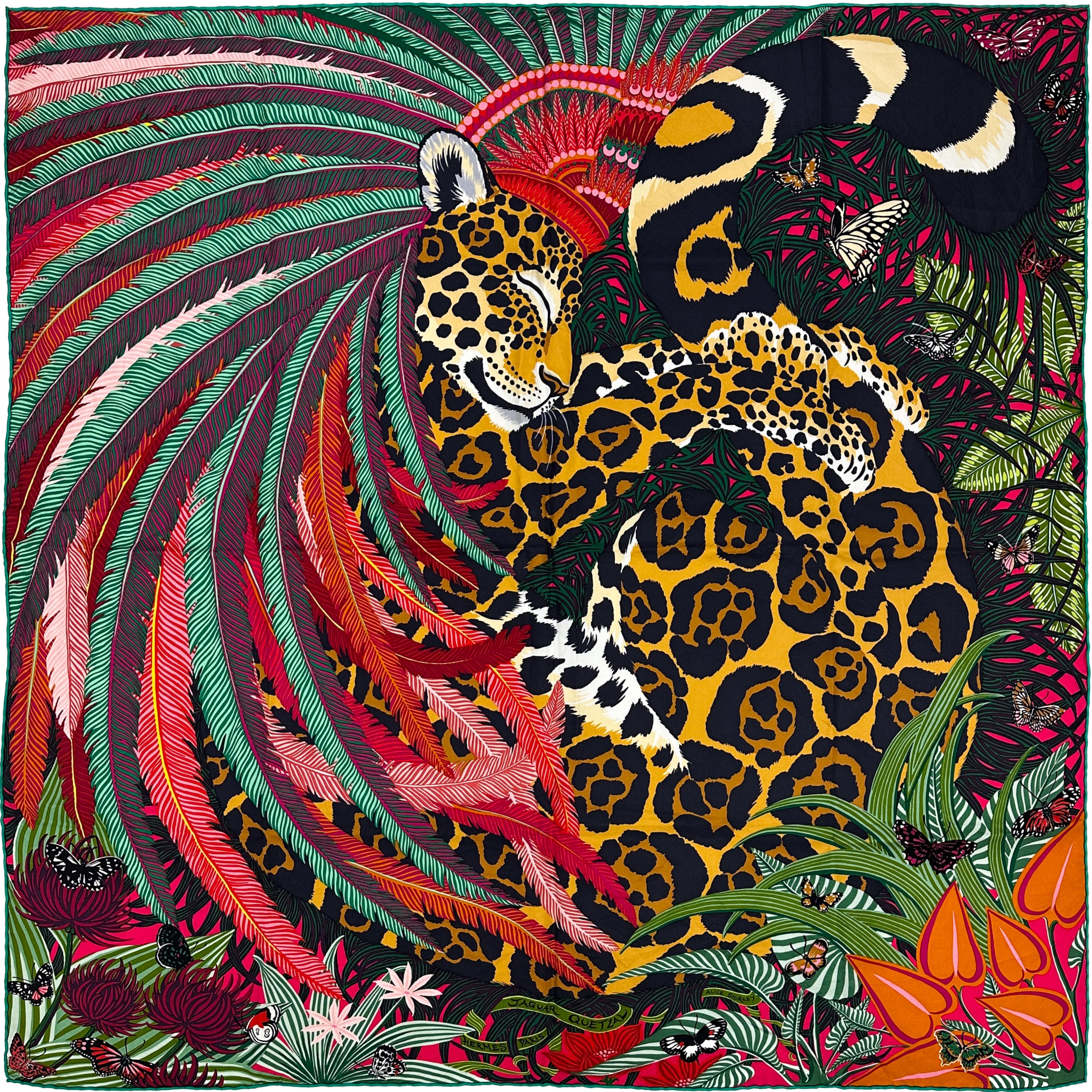 Hermès Jaguar Quetzal 90