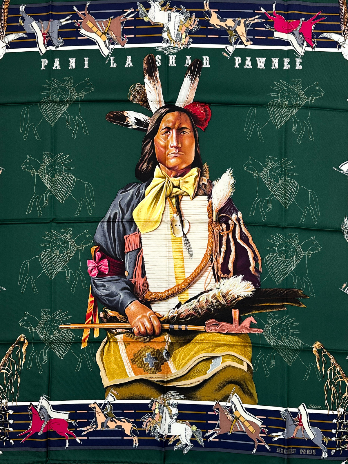 Hermès Pani La Shar Pawnee 90