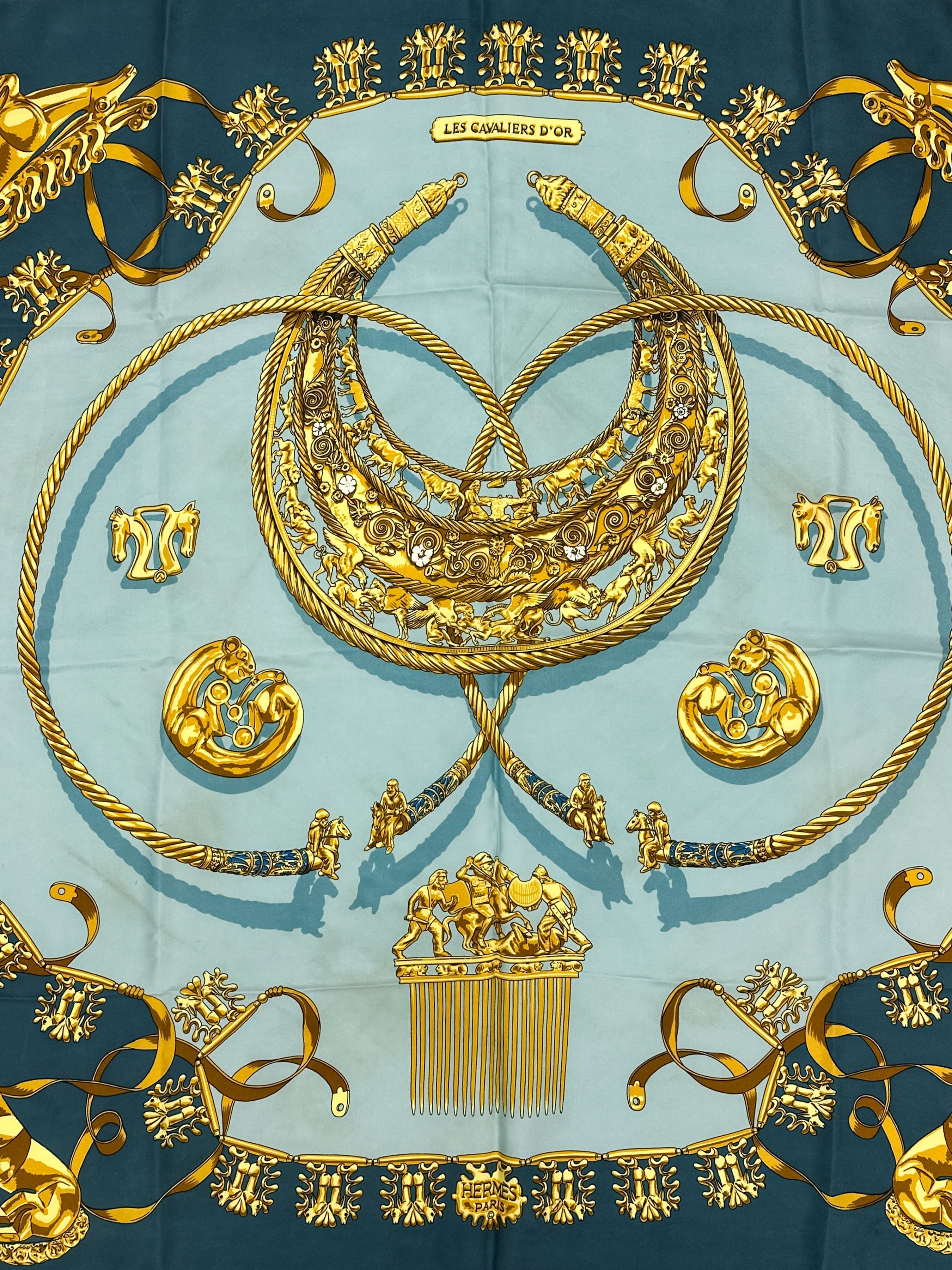 Hermès Les Cavaliers d'Or 90