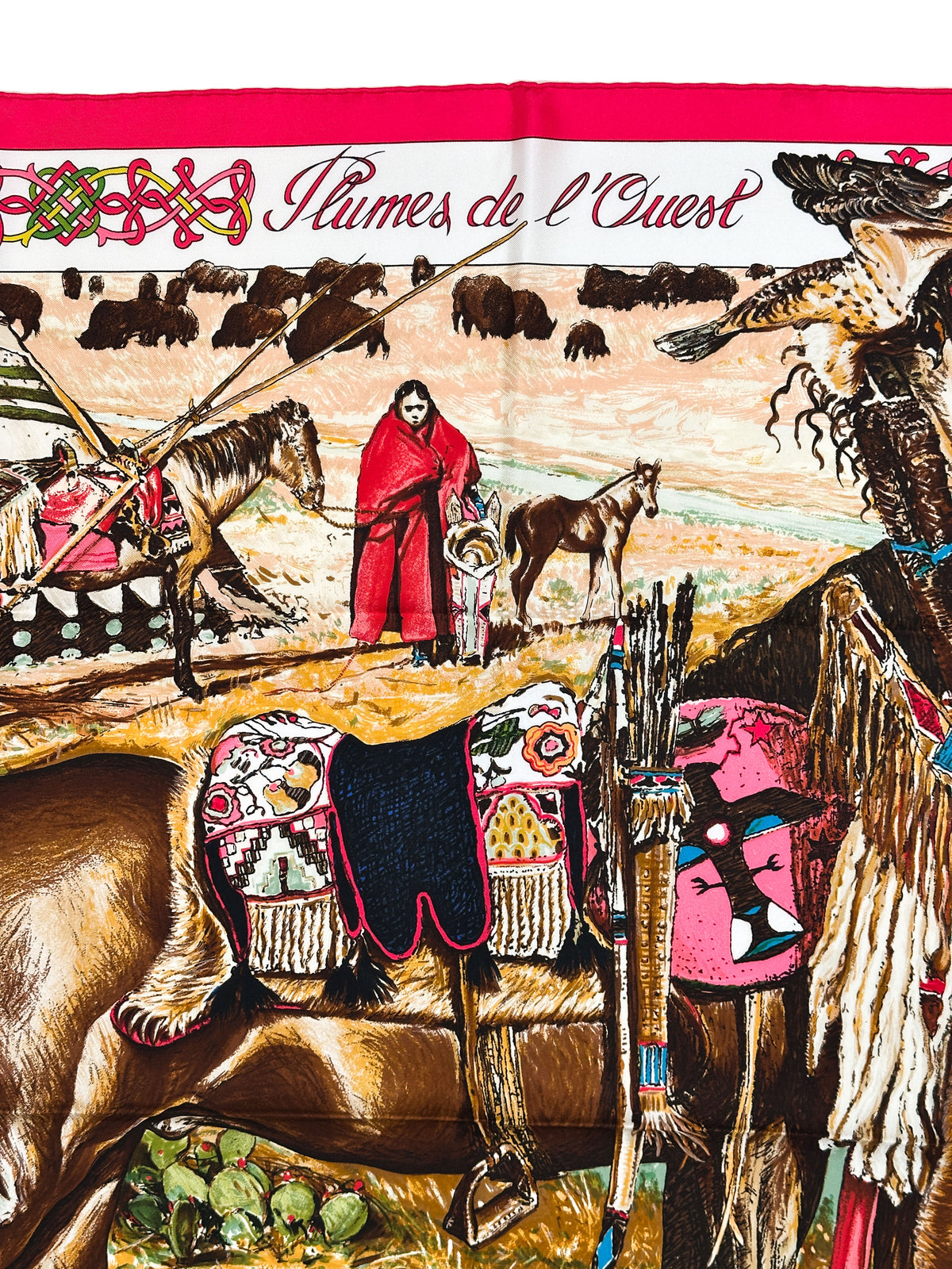Hermès Les Plumes de L'Ouest (Les Cheyennes) 90