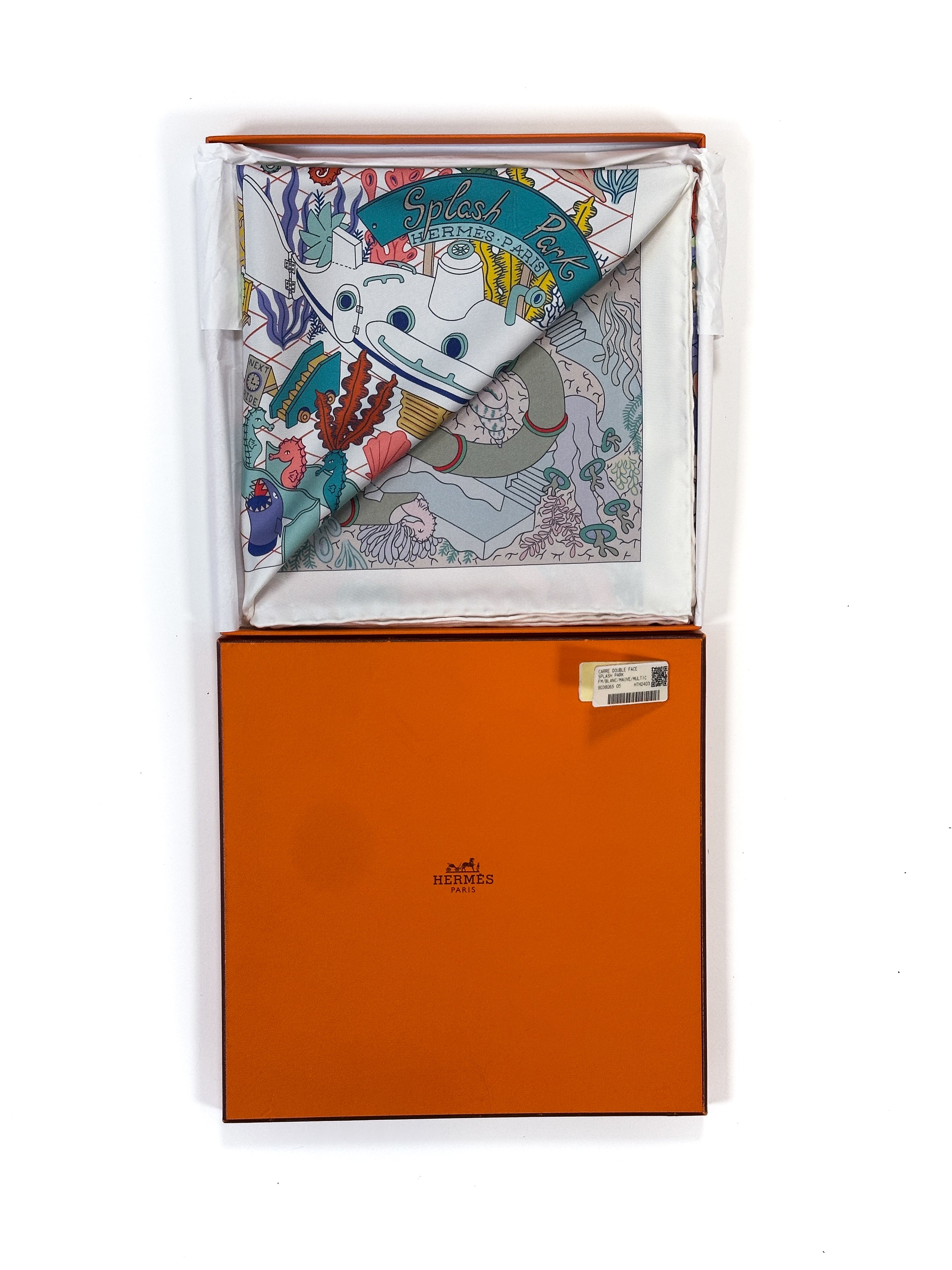 Hermès Splash Park Double Face 90