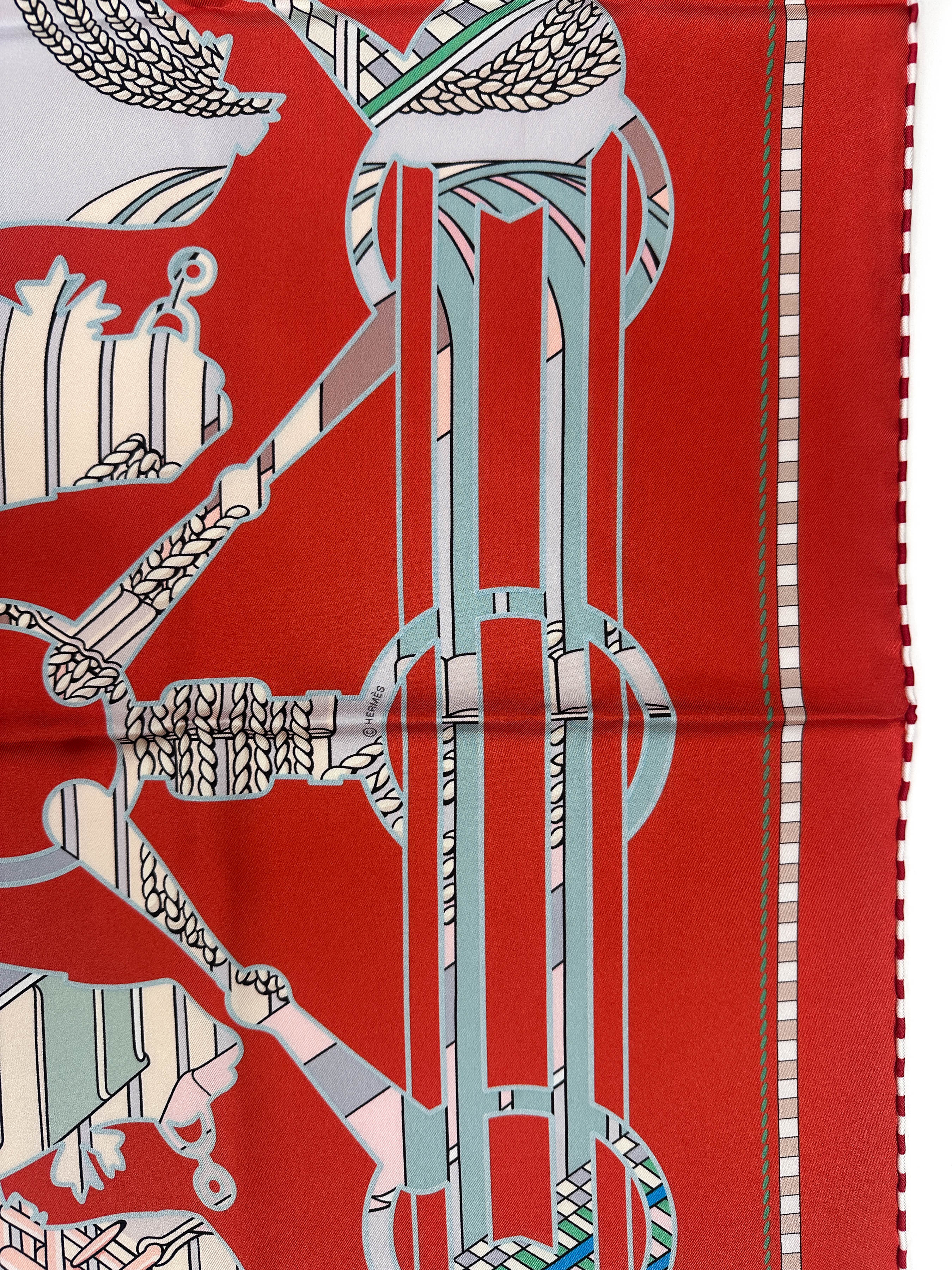 Hermès Tatersale en Zigzag Double Face 90