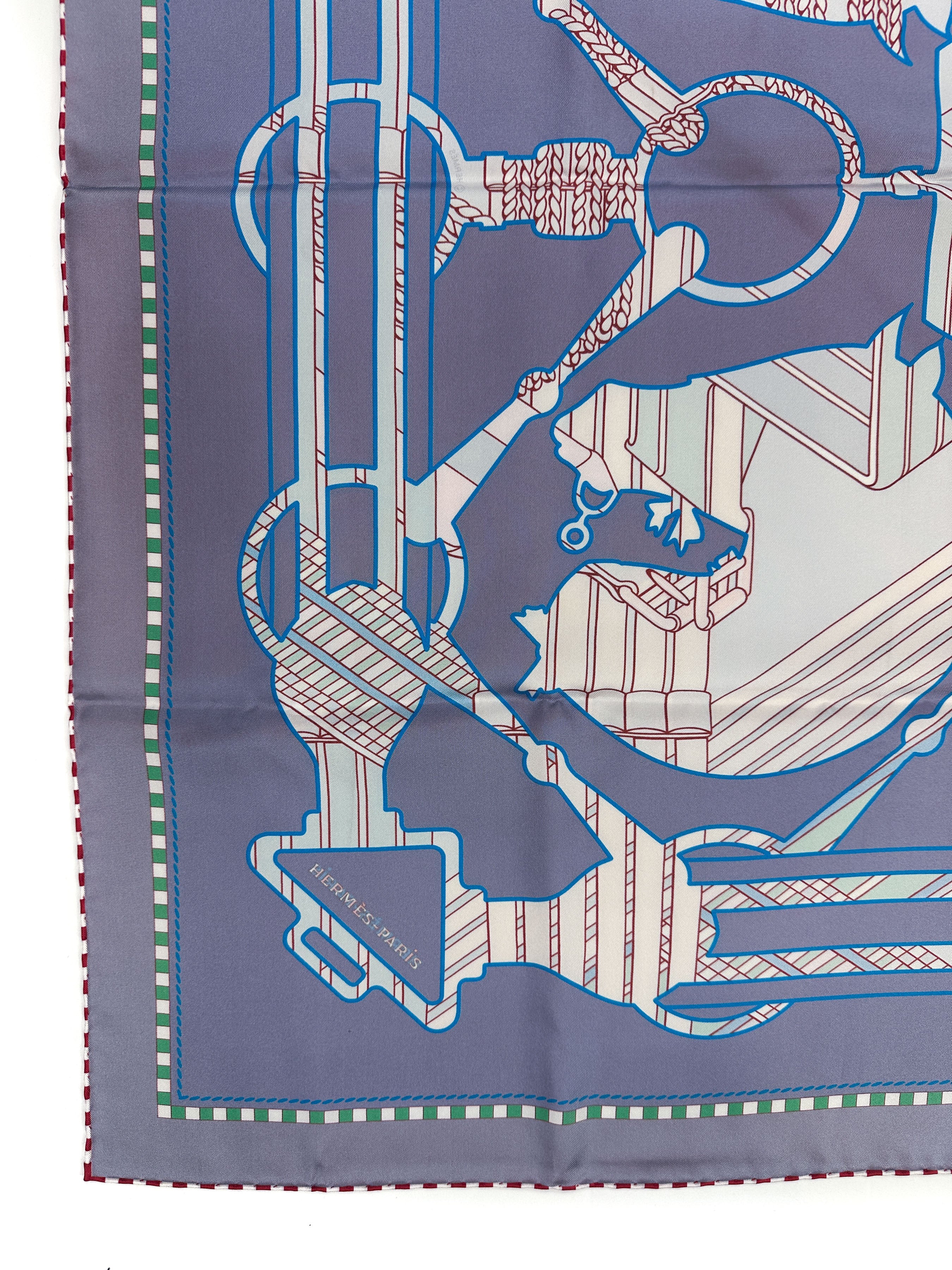 Hermès Tatersale en Zigzag Double Face 90