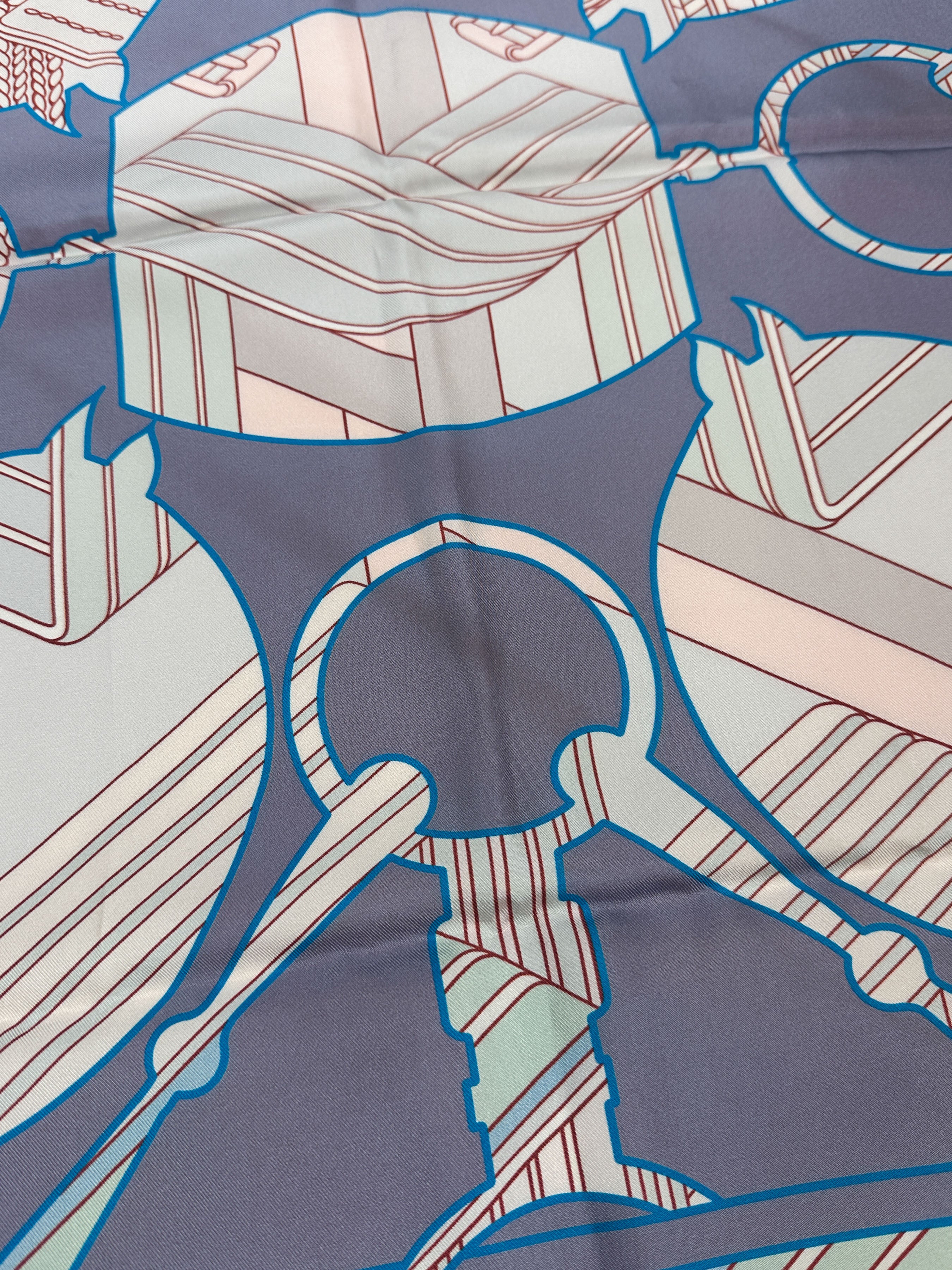 Hermès Tatersale en Zigzag Double Face 90