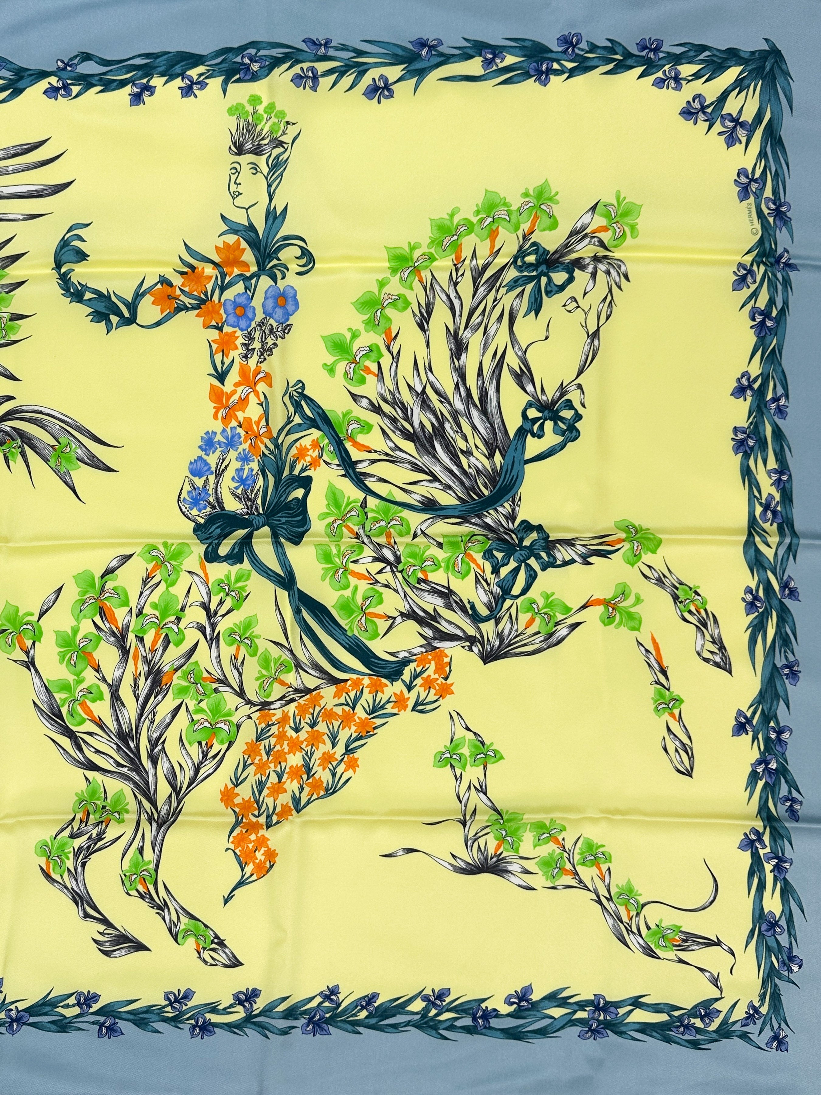 Hermès Cheval Fleuri 70