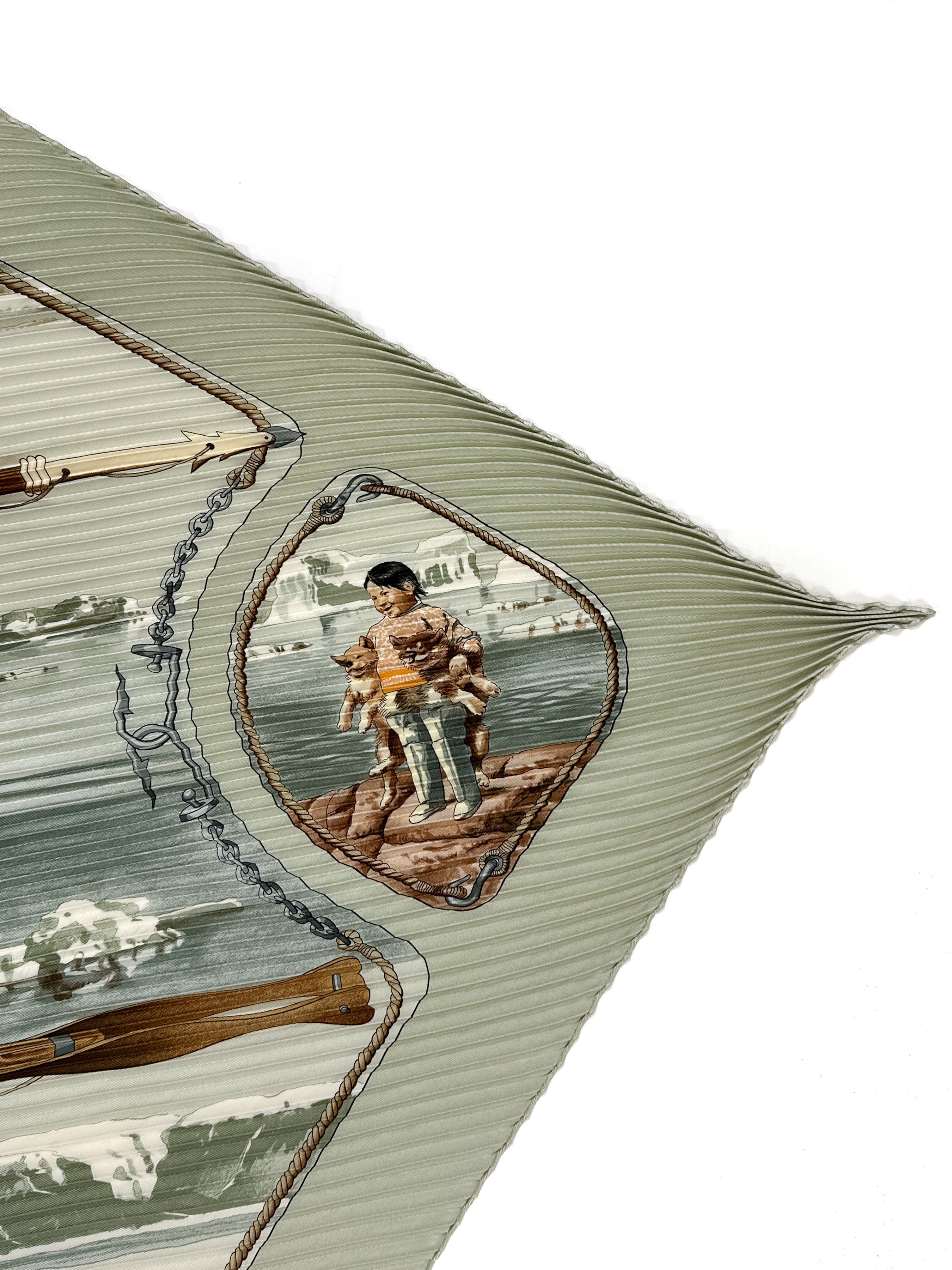 Hermès Groenland Plissé 90