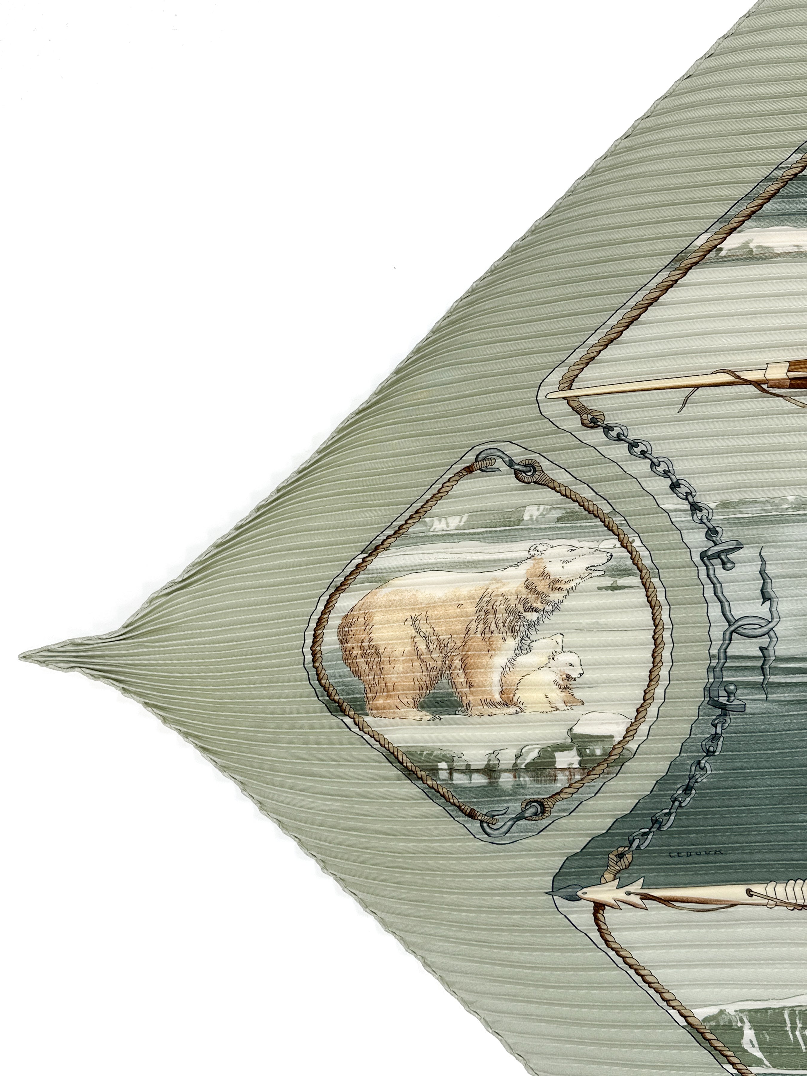 Hermès Groenland Plissé 90