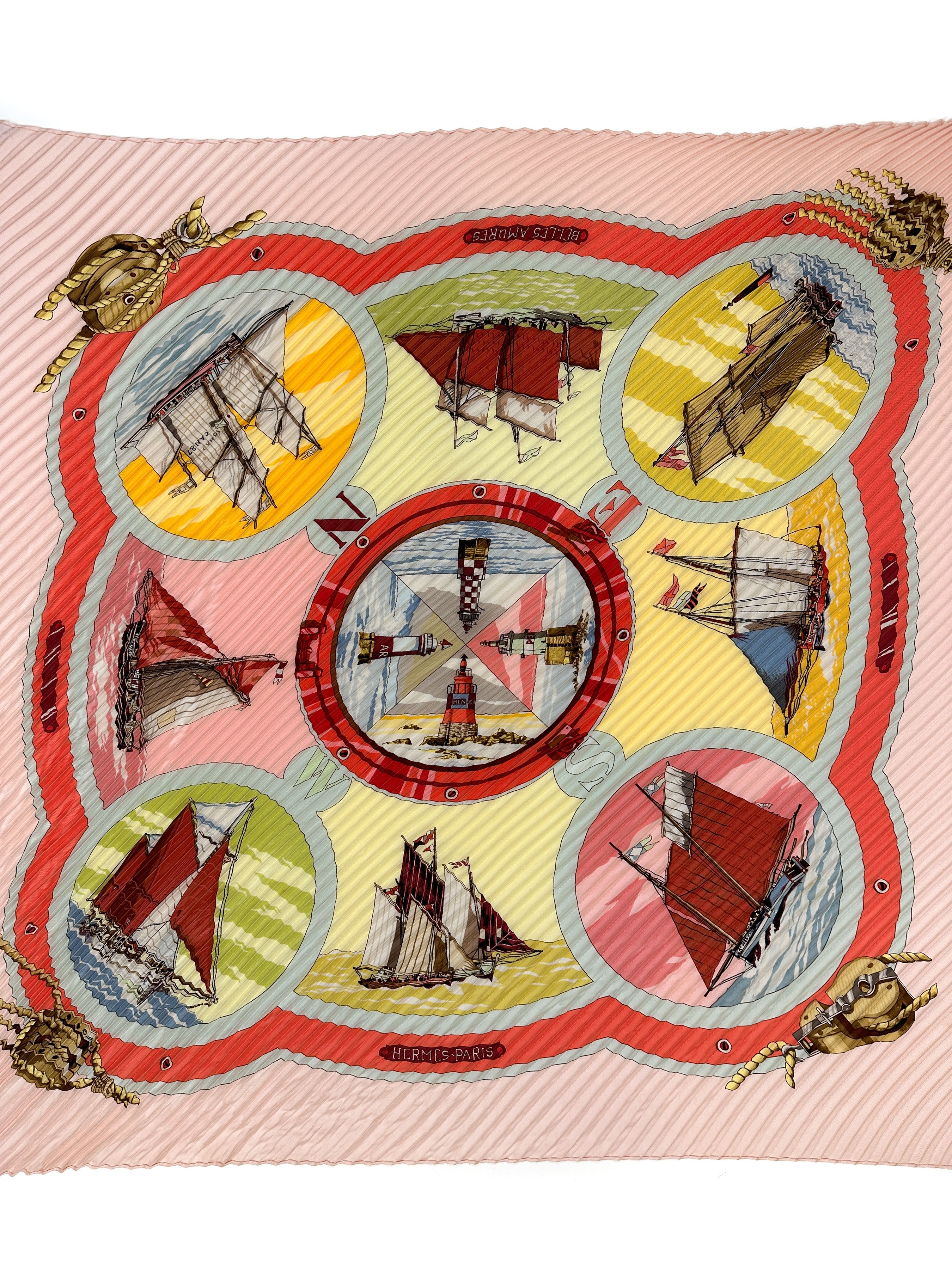 Hermès Belles Amures Plissé 90