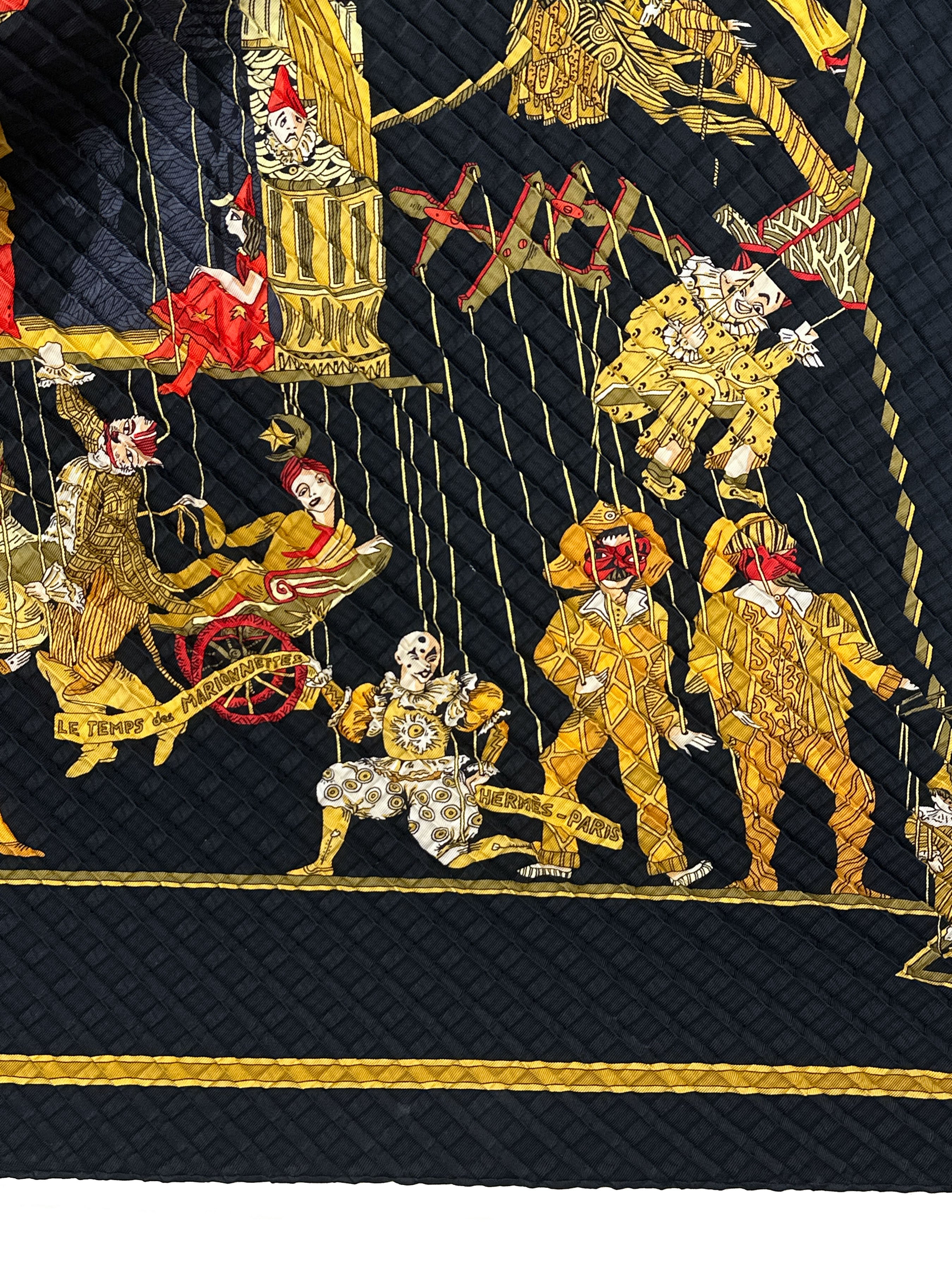 Hermès Le Temps des Marionnettes Mosaic Plissé 90