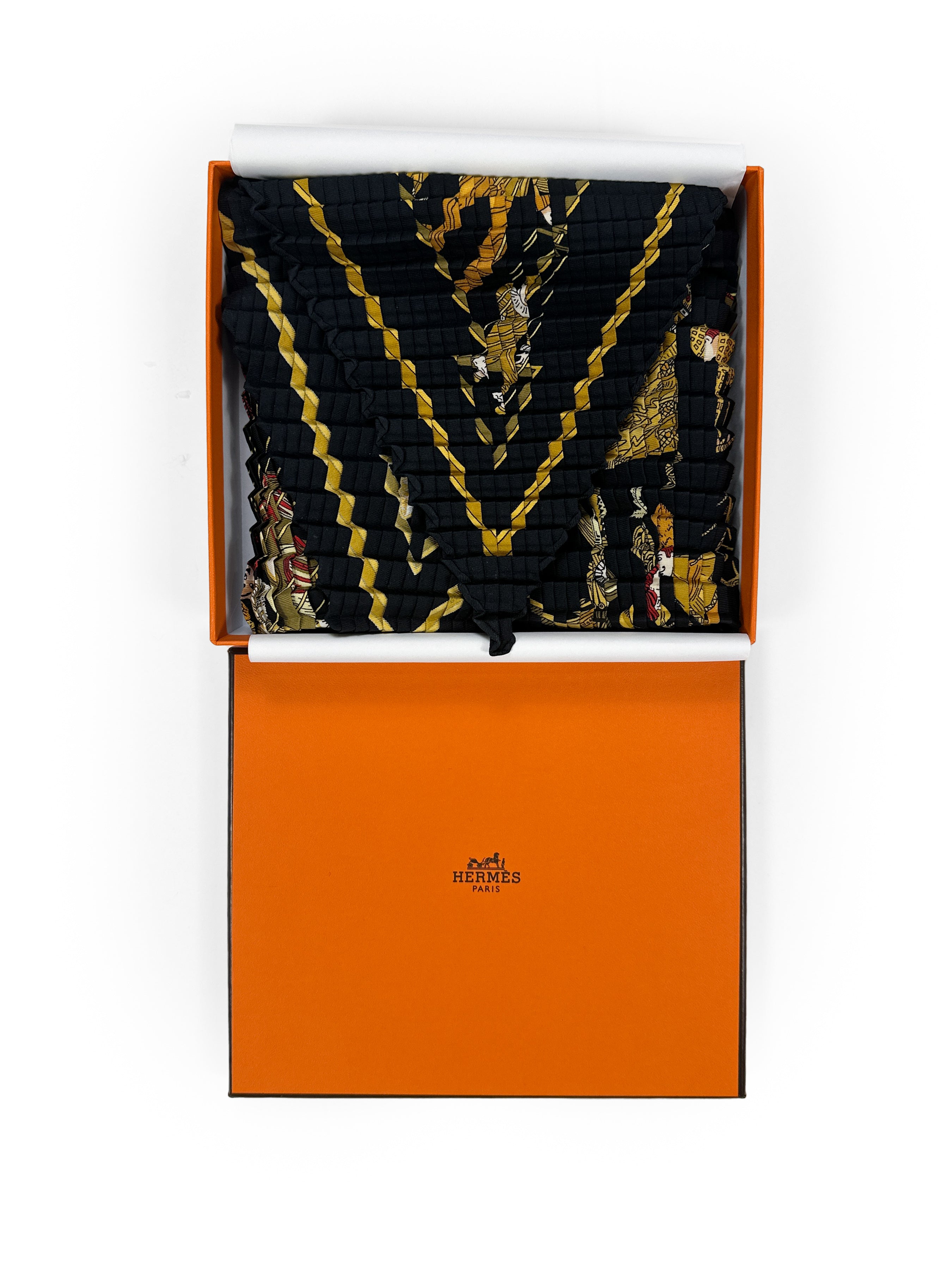 Hermès Le Temps des Marionnettes Mosaic Plissé 90