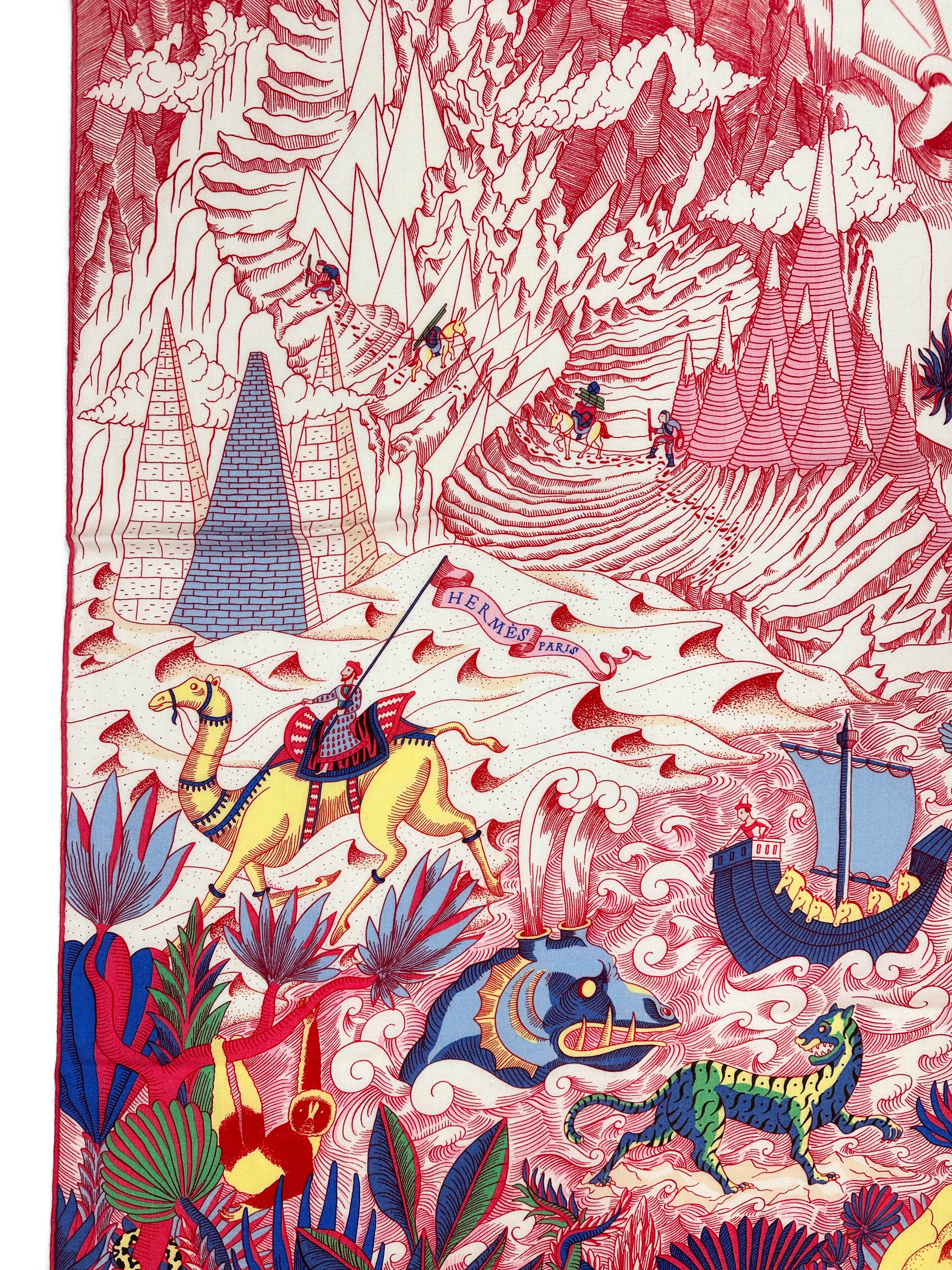 Hermès Cosmographia Universalis Cashmere Silk 140