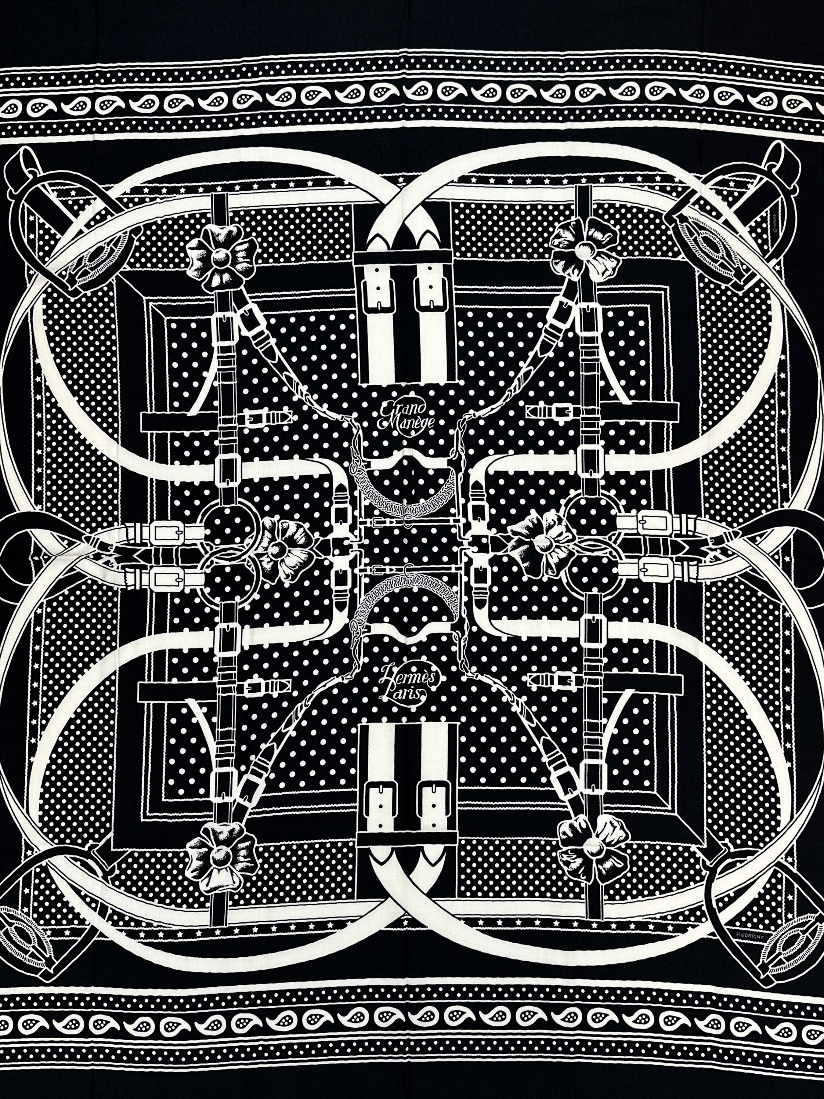 Hermès Grand Manège Bandana Cashmere Silk 140