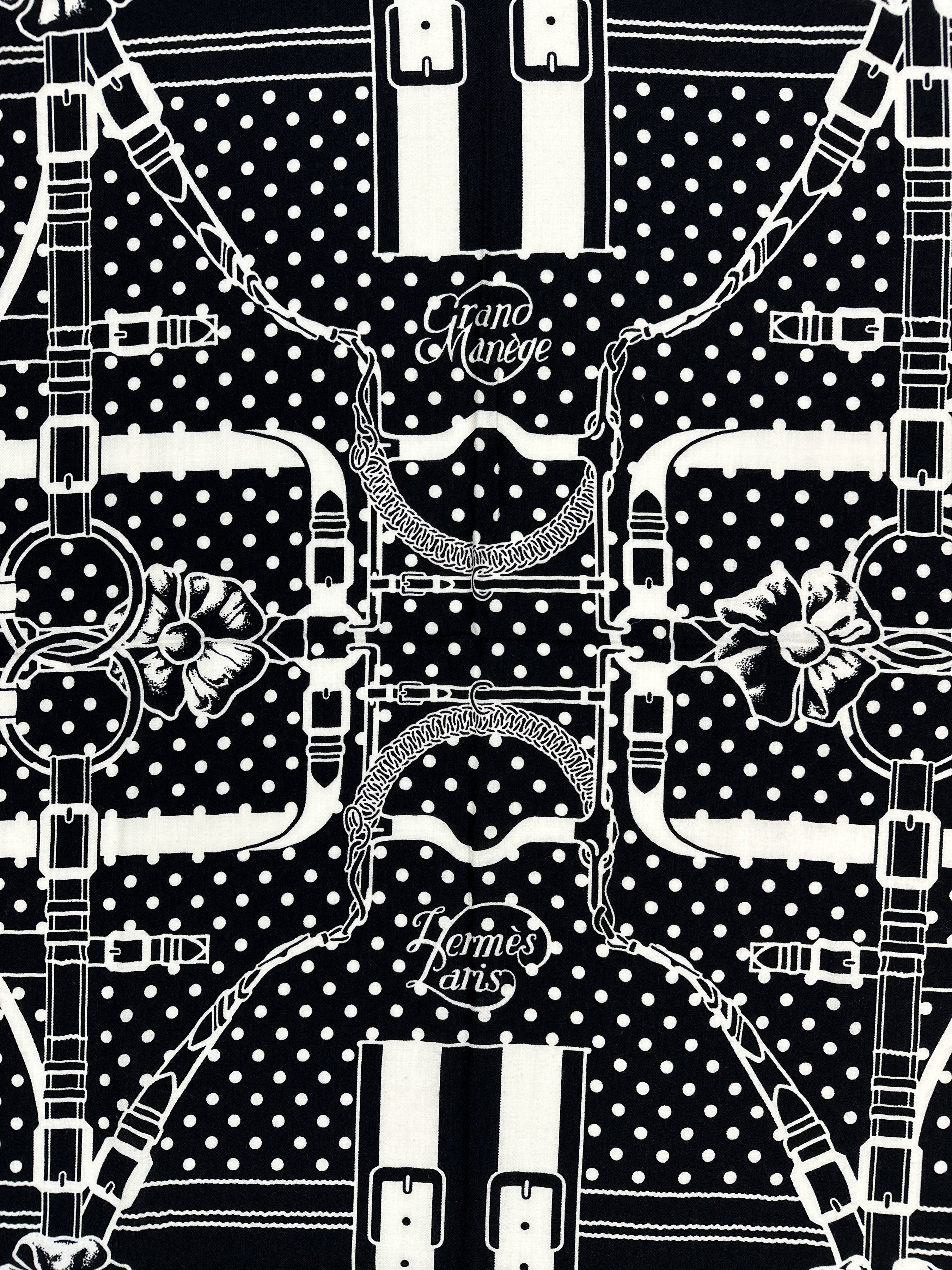Hermès Grand Manège Bandana Cashmere Silk 140