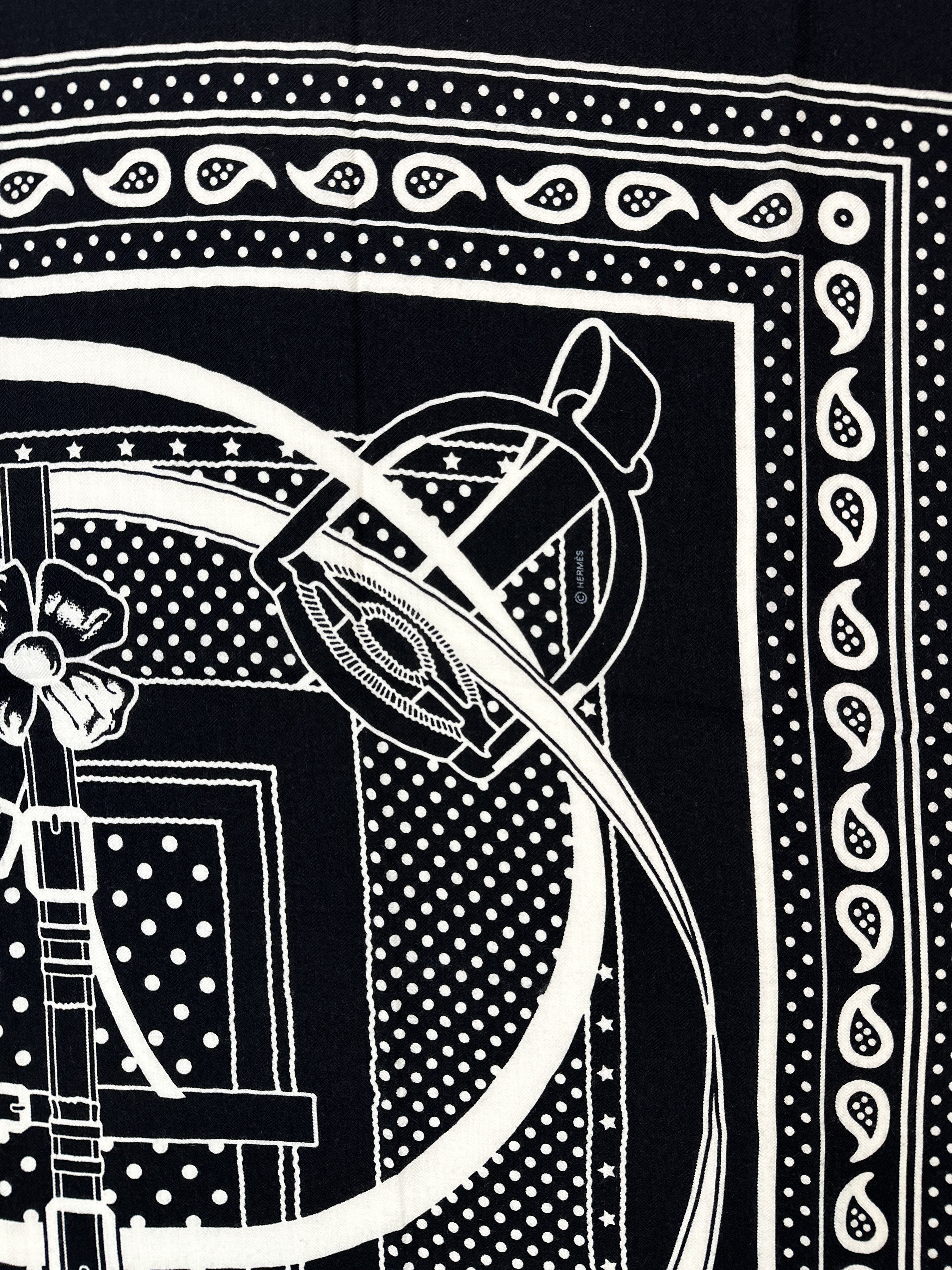 Hermès Grand Manège Bandana Cashmere Silk 140