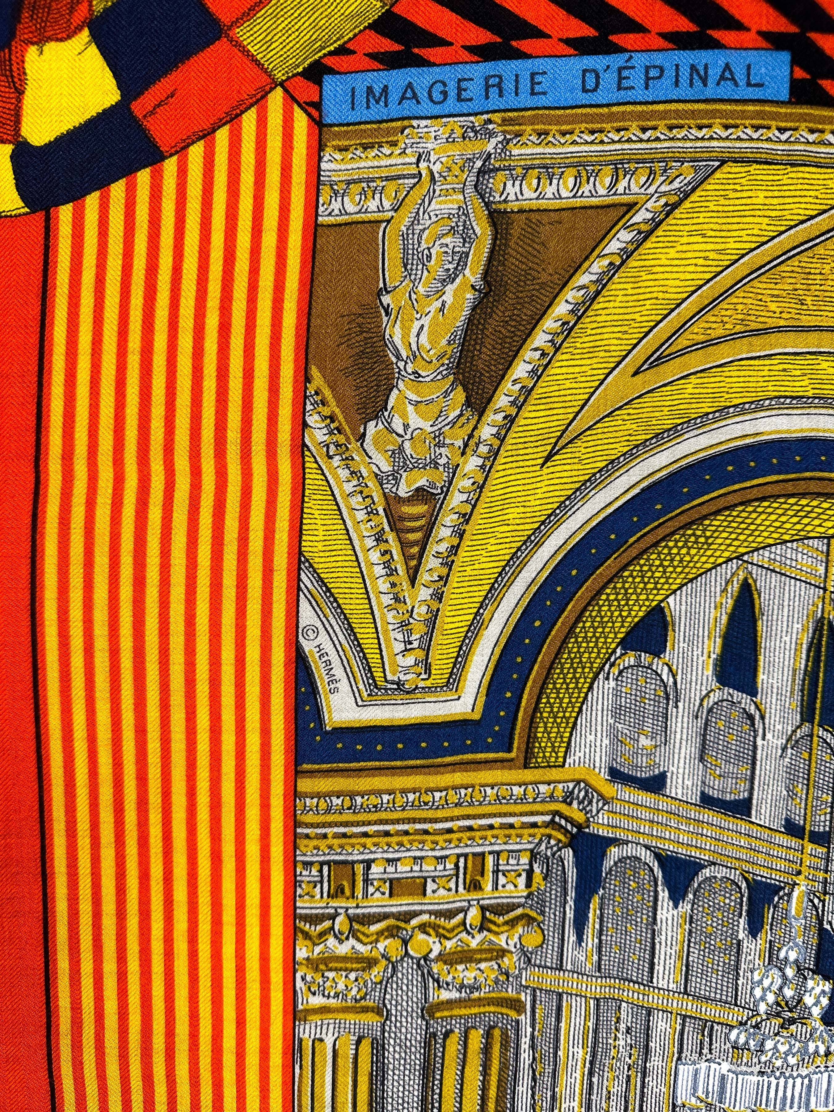 Hermès Grand Théâtre Nouveau Cashmere Silk 140
