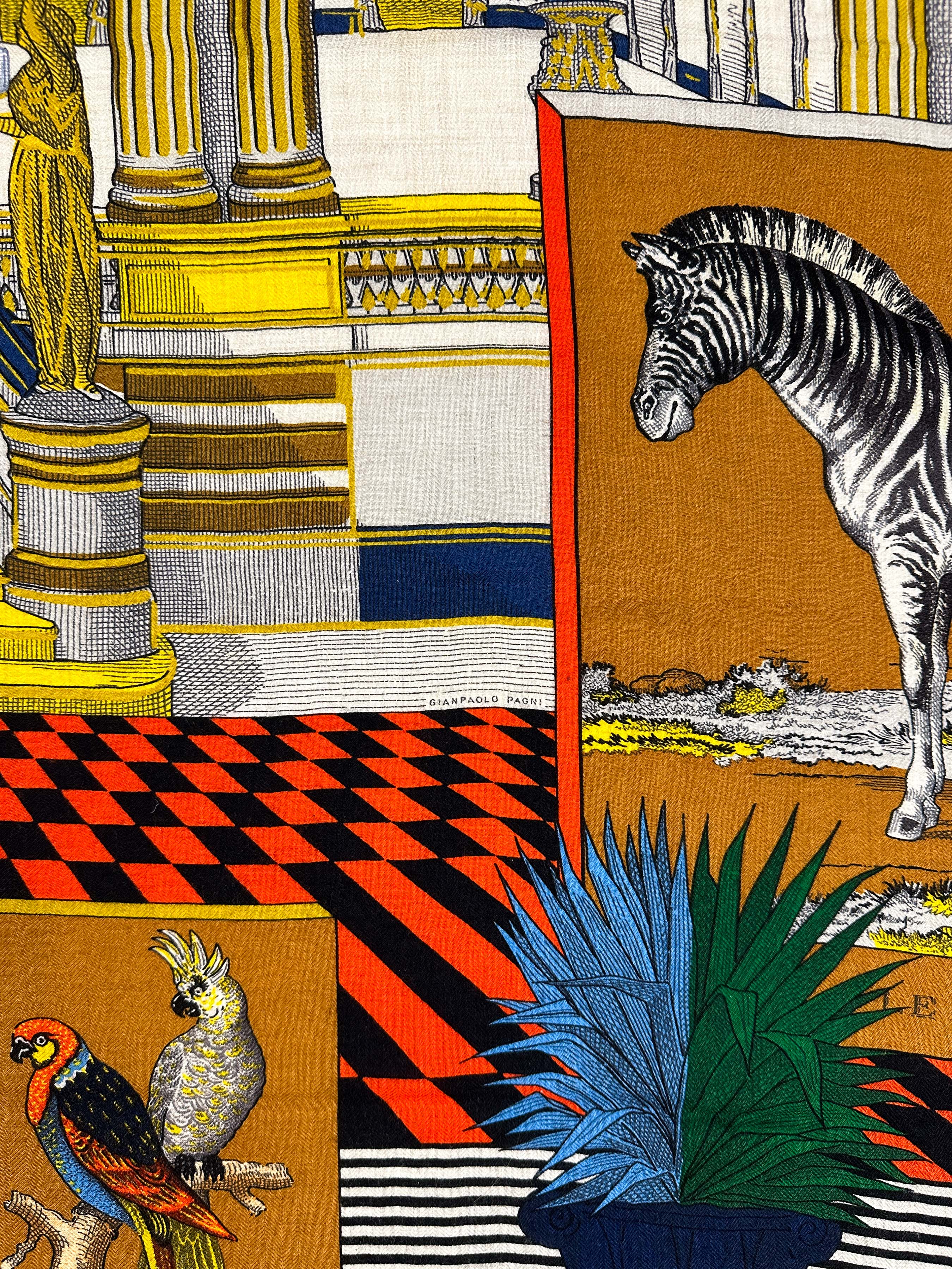 Hermès Grand Théâtre Nouveau Cashmere Silk 140