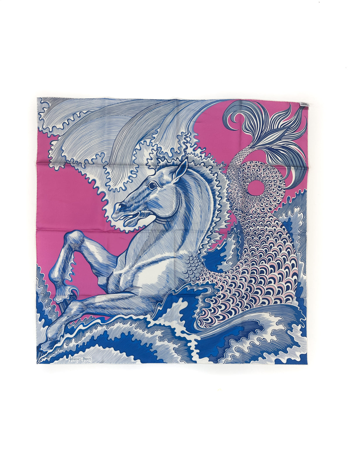 Hermès Cheval Sirene Double Face 90