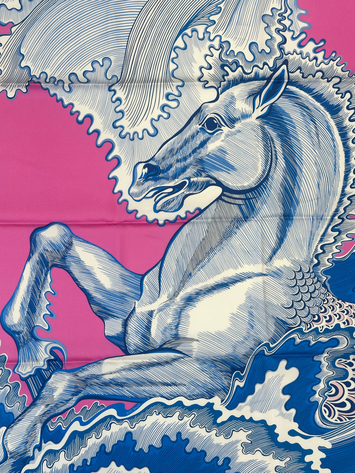 Hermès Cheval Sirene Double Face 90