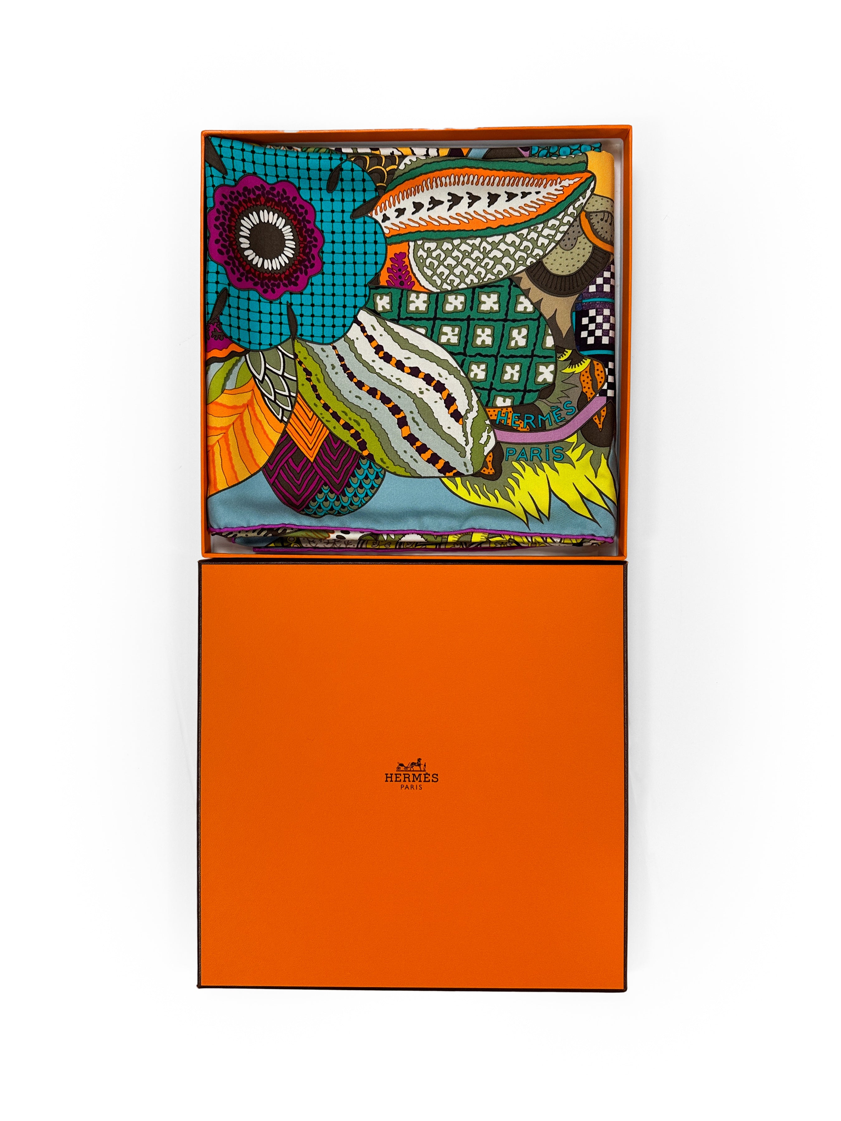 Hermès Fleurs d'indiennes 90