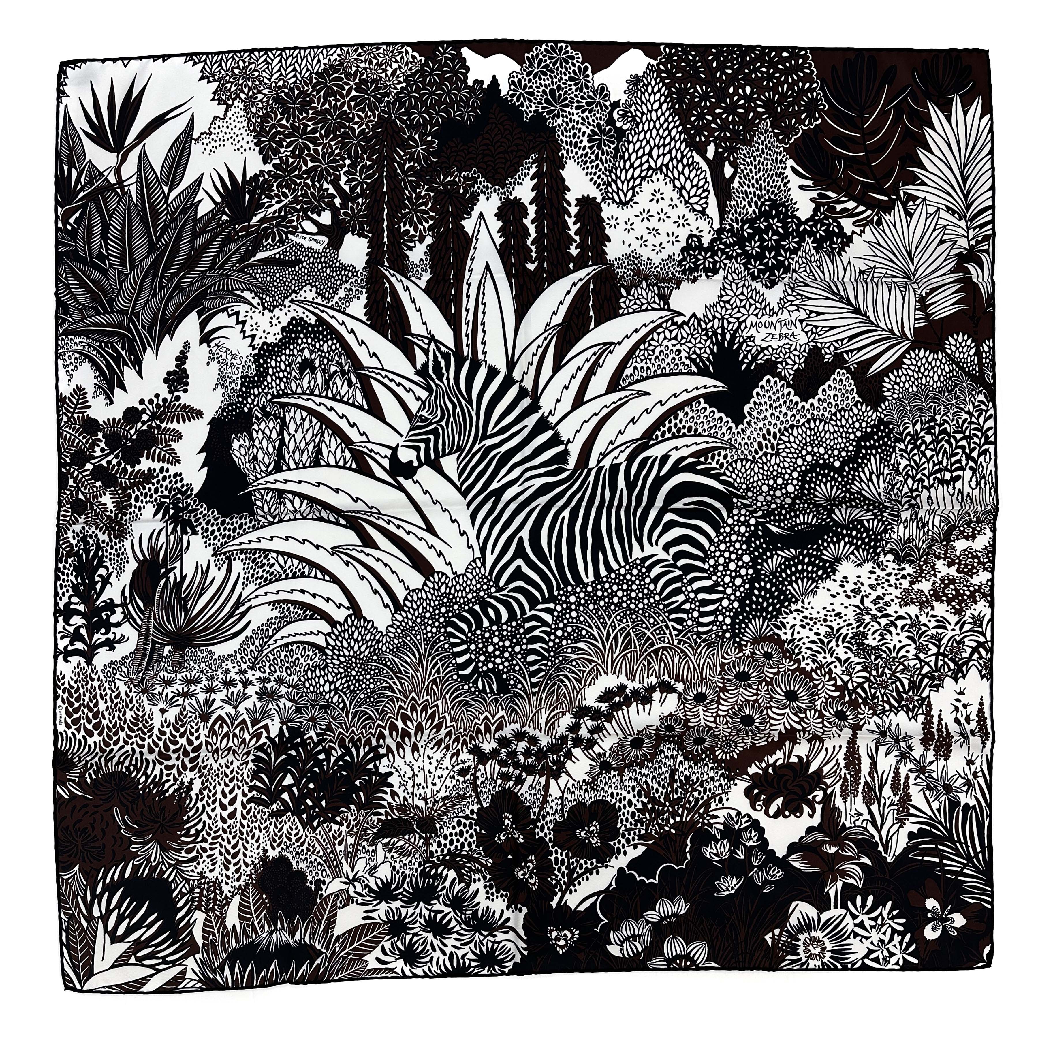 Hermès Mountain Zebra 90